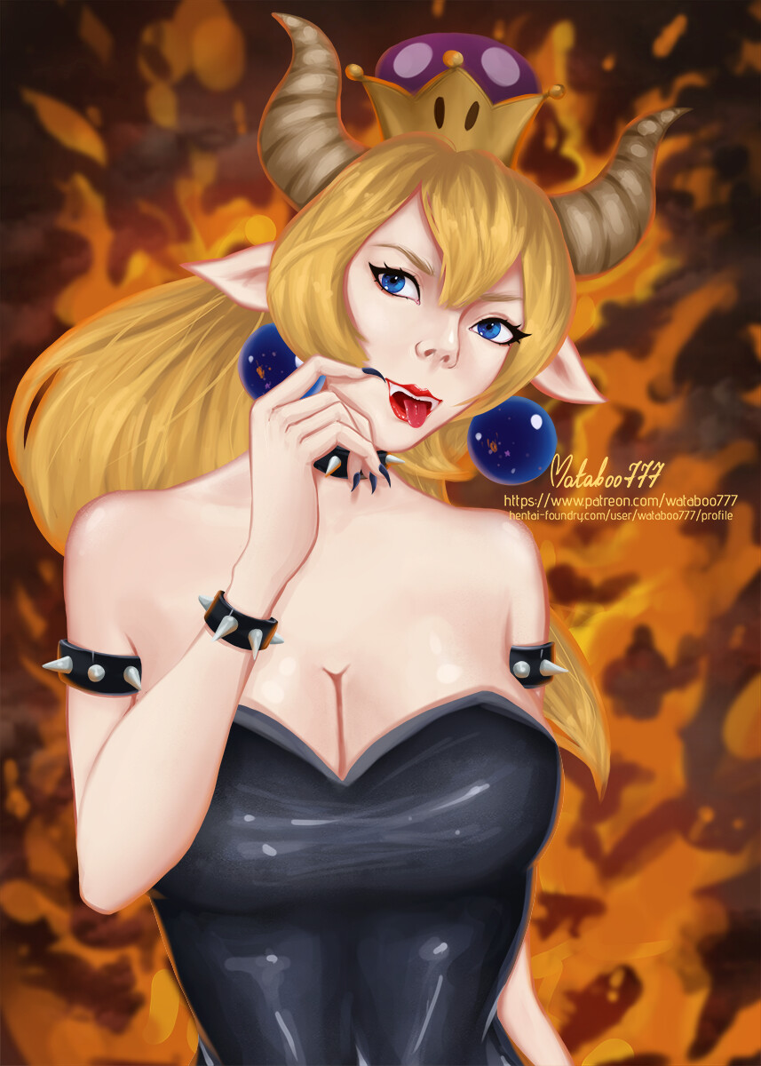 Artstation Bowsette Fanart Anie Lopashenko I was going to resist doing fanart. artstation