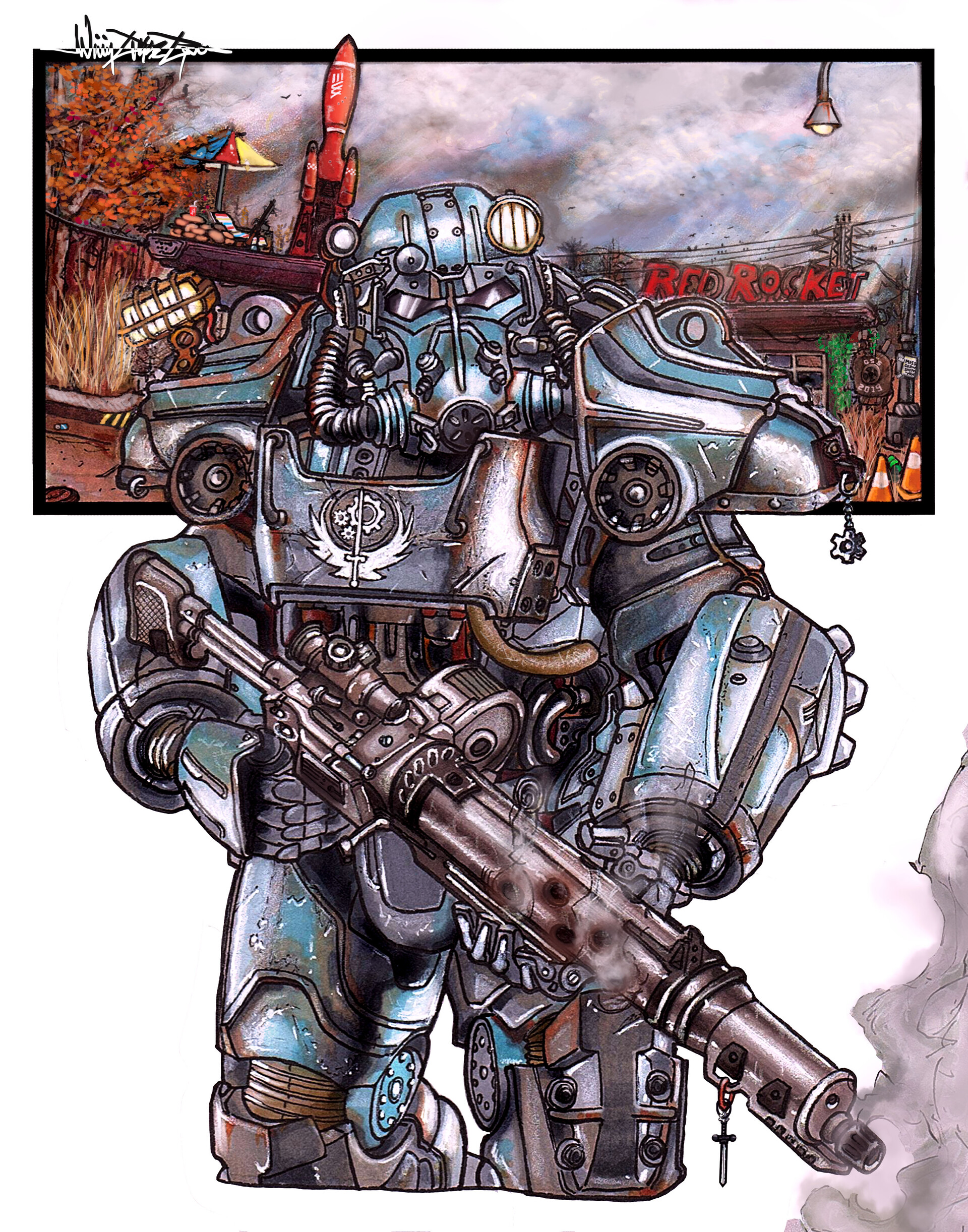 Artstation Fallout Brotherhood Of Steel Chase Gray
