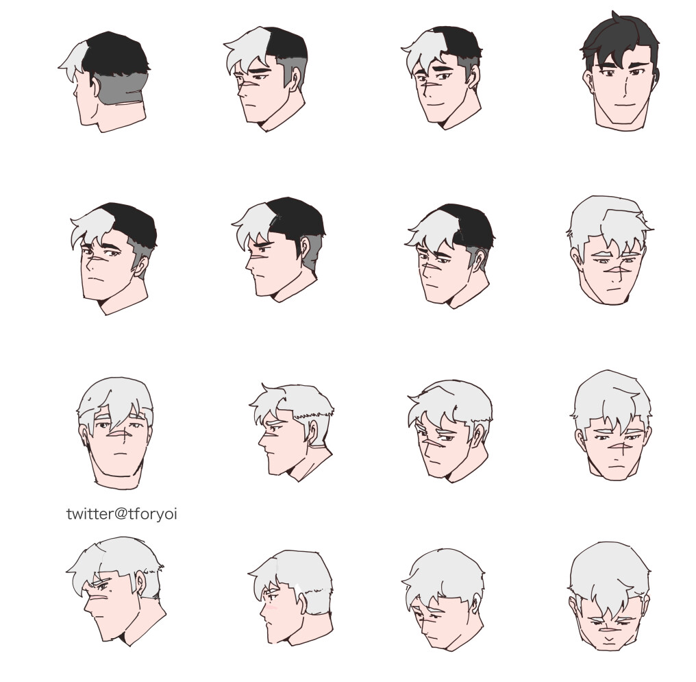 Artstation Different Head Angles Study Ba Tforyoi