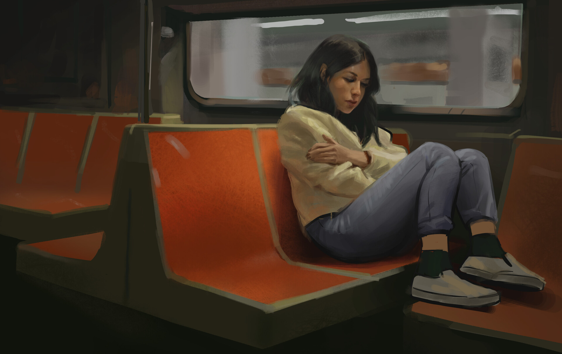 A fun study to capture the mood in the colors. 