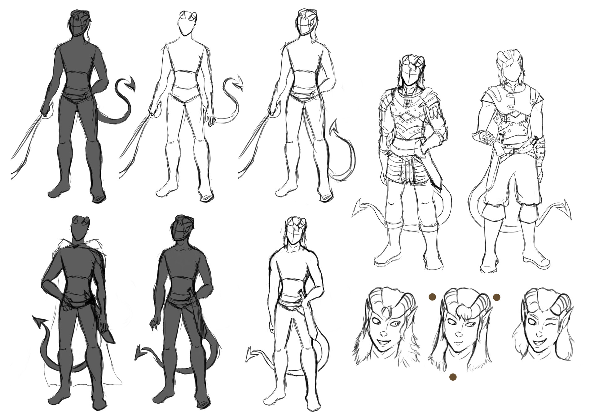 Artstation Tiefling Character Design Commission Jessi Olney