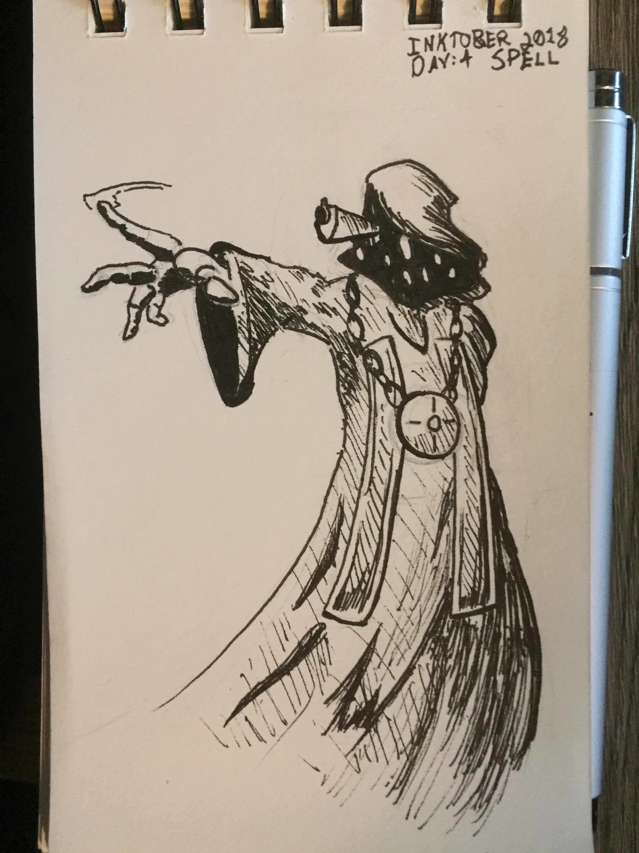 Day 4: Spell (Character is the High Priest from Enter the Gungeon)