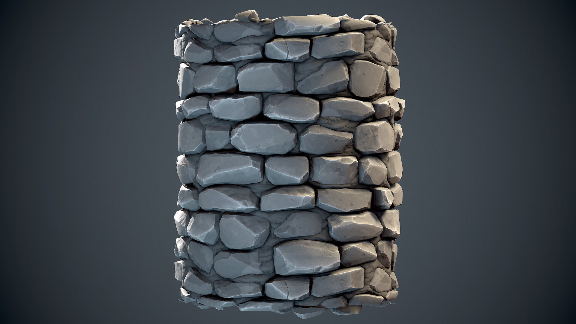 Dylan Salvalaio Stylized rock wall