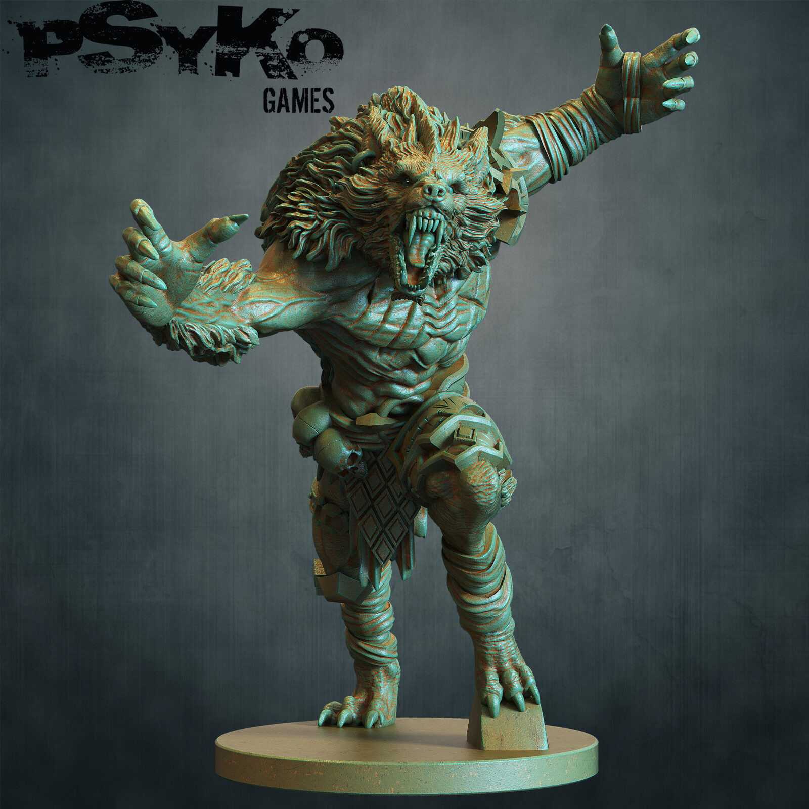 Shattered Chaos boardgame miniatures - Beast