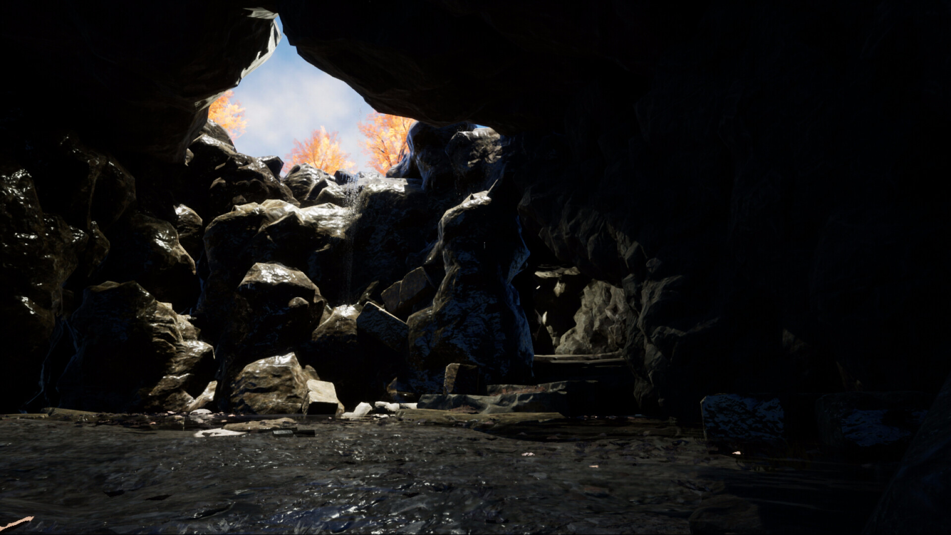 ArtStation - Cave entrance