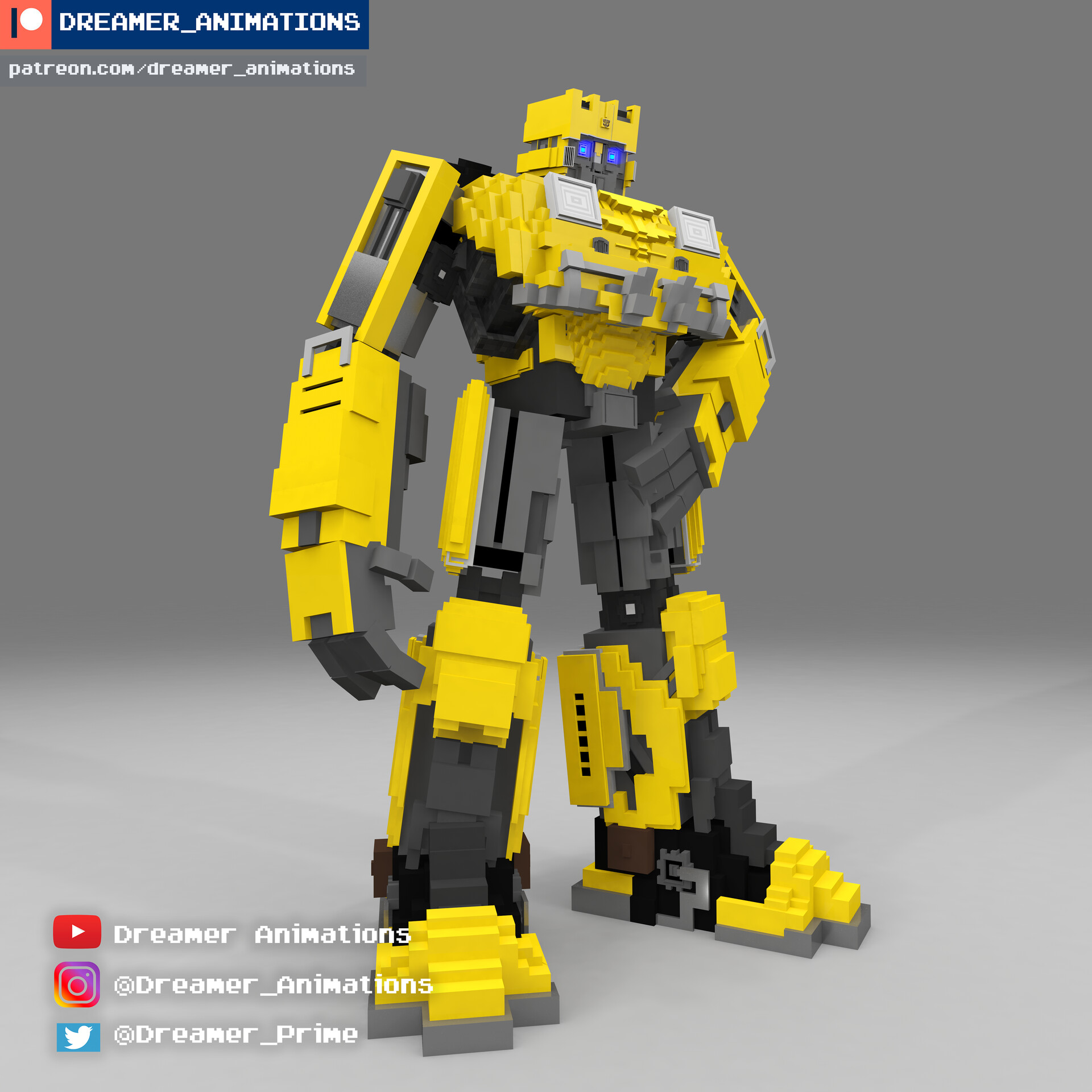 Artstation Bumblebee Movie Minecraft Dreamer Animations