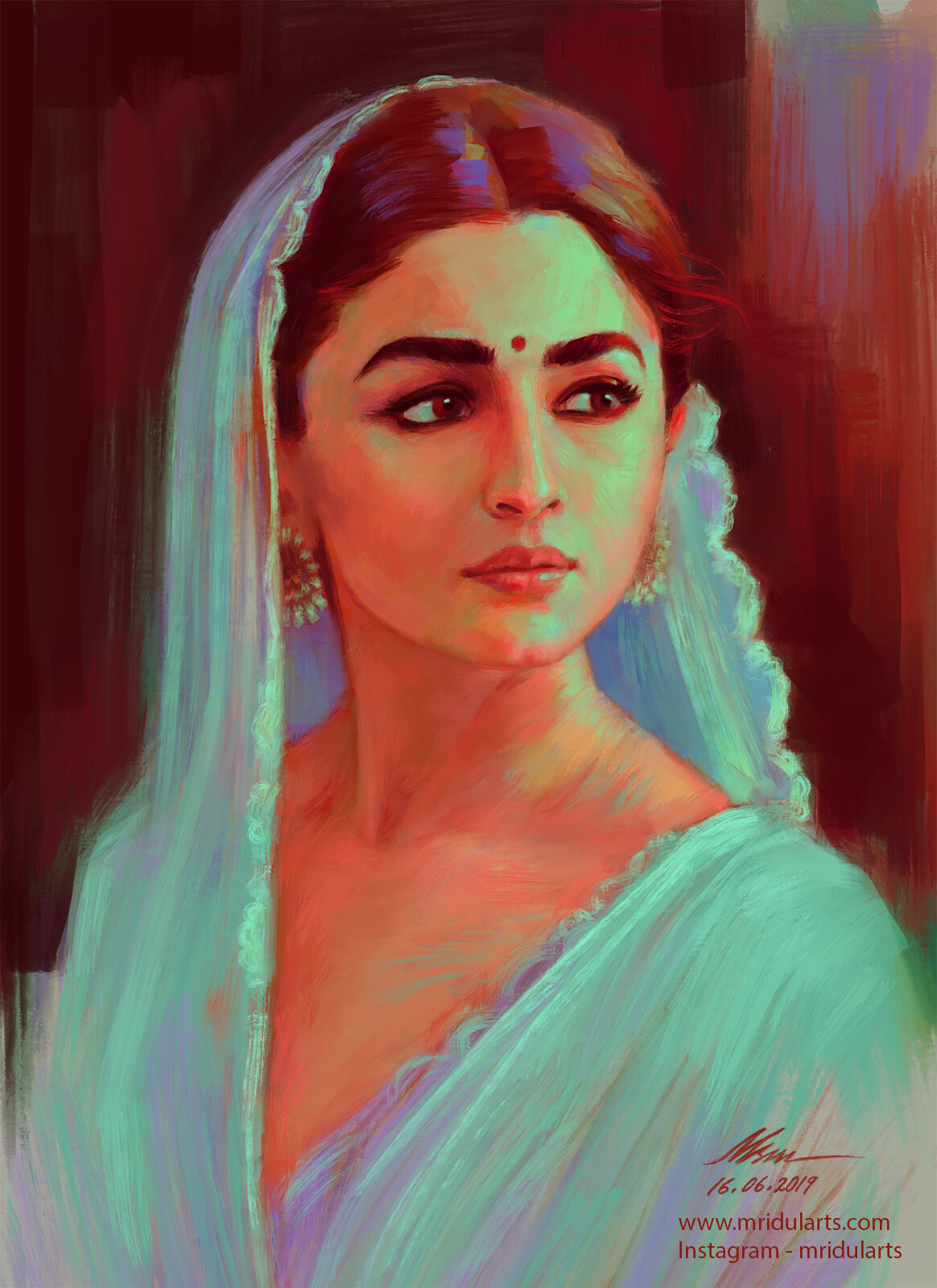 Bollywood Cutest girl Alia Bhat Drawing by Anuj pandit | Saatchi Art