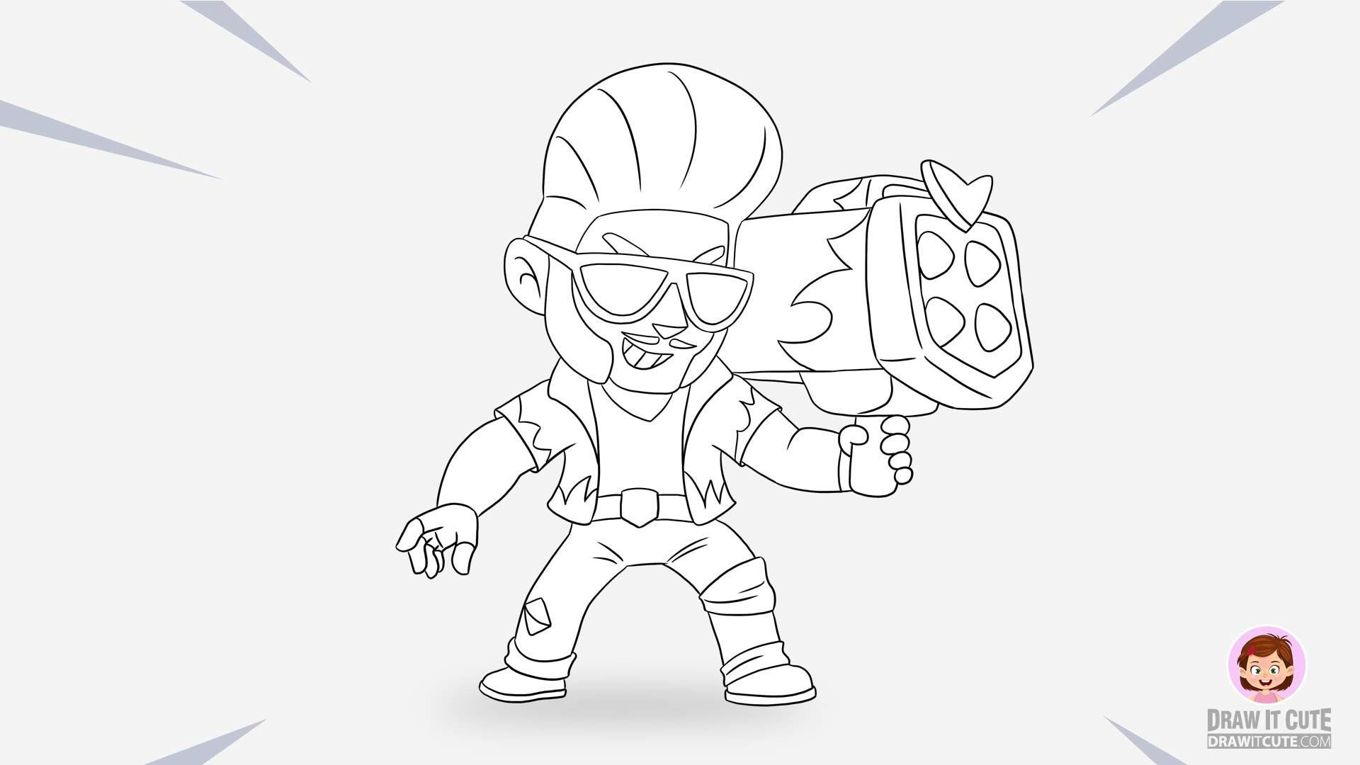 Coloring Pages Of Brawl Stars Coloring And Drawing - brawl stars brock drawing