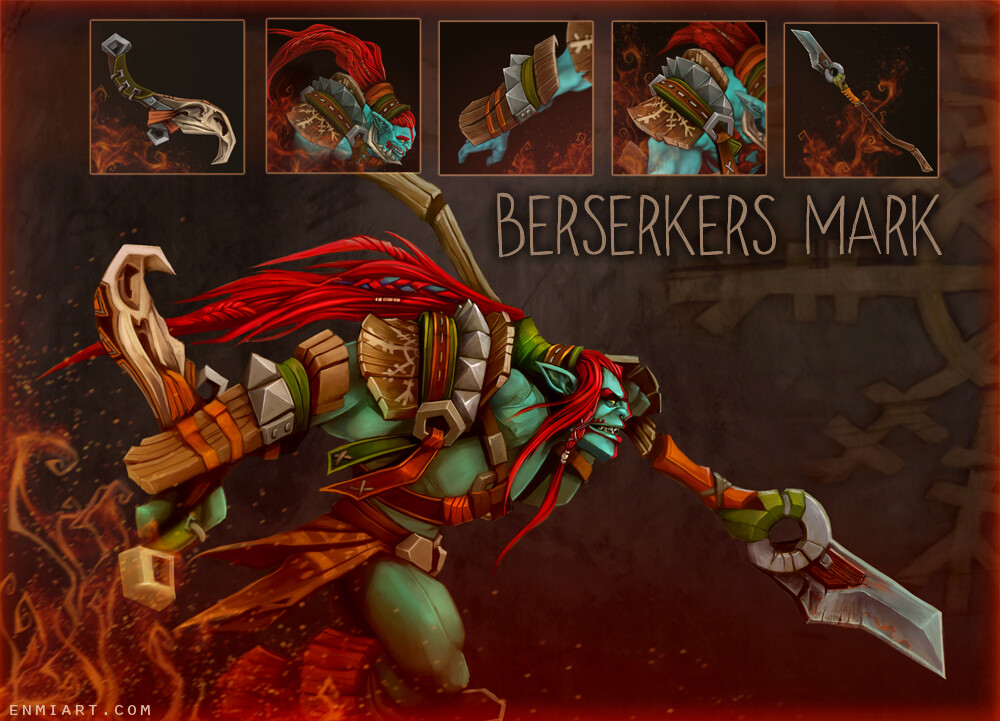 Hero skin set for Huskar in DOTA2.