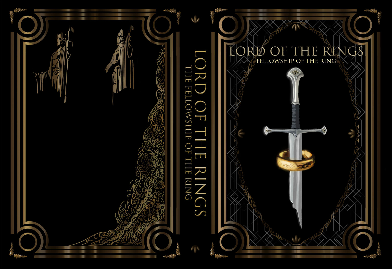 Artstation Lord Of The Rings Book Cover Redesigns Anthony Delaporta