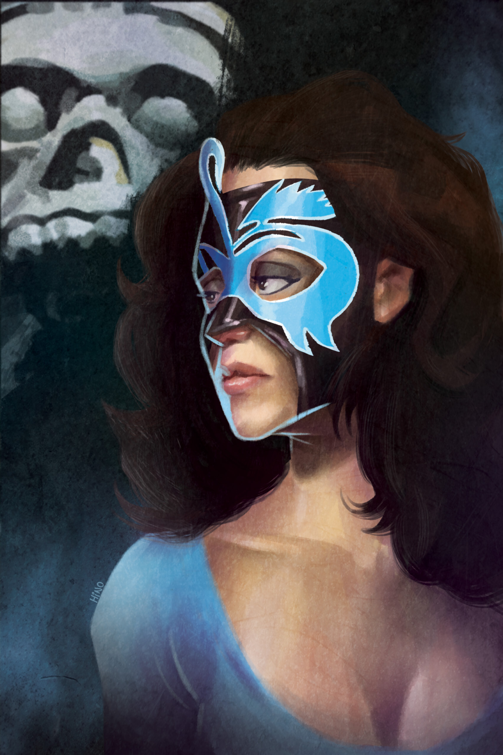 Artstation Lucha Libre Dia De Muertos Expos Fernando Hino Hinojosa