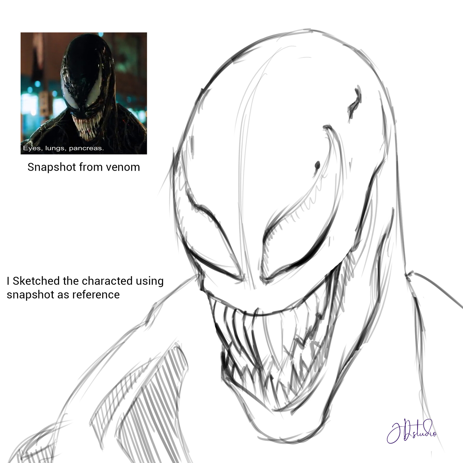 Artstation Fan Art For Venom Babajide Abiola