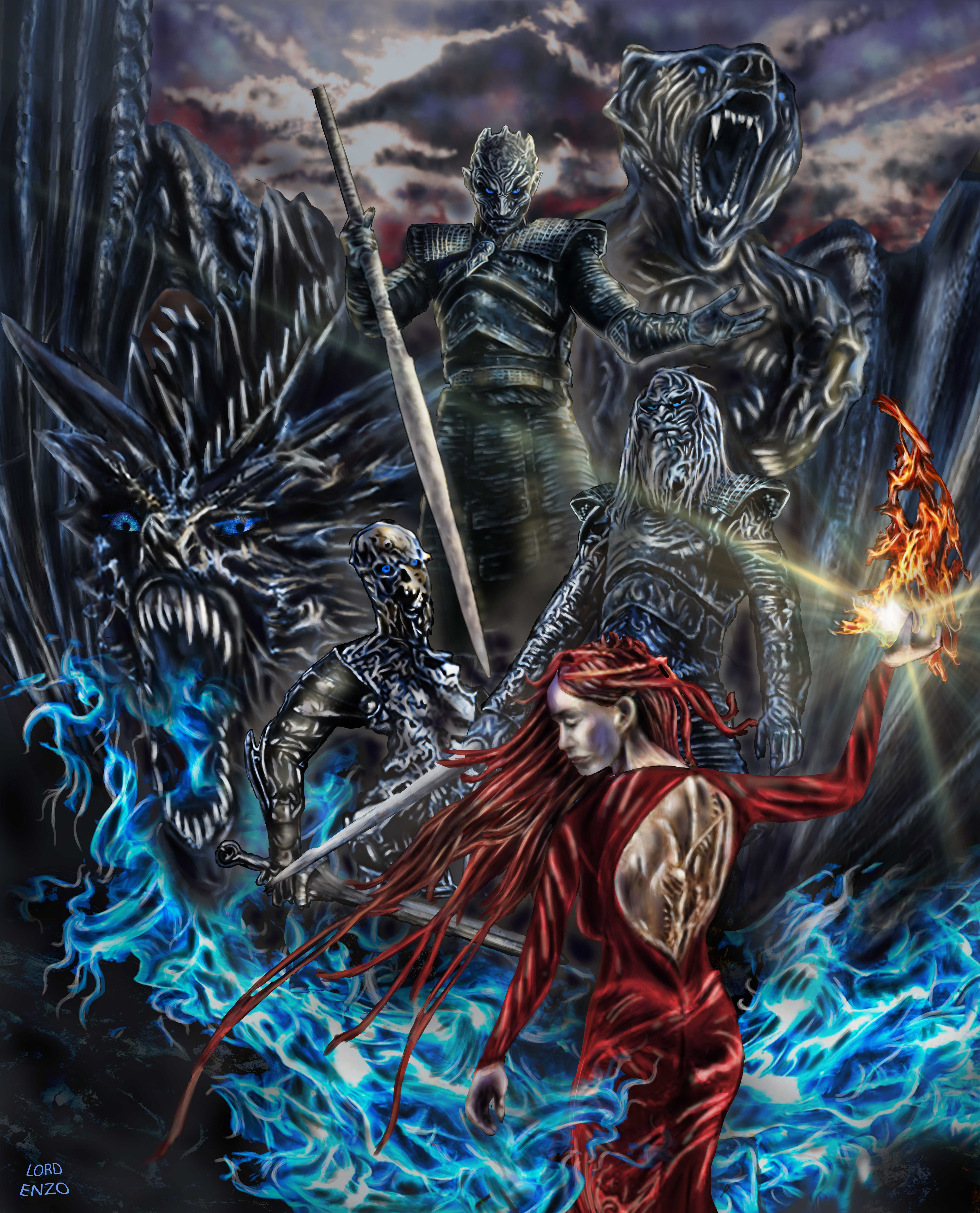 Artstation Fire Meets Ice Alberto San Lorenzo Gil
