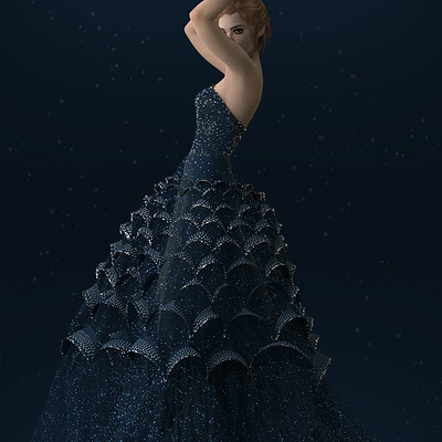 Malinda fantasy gown Clearance