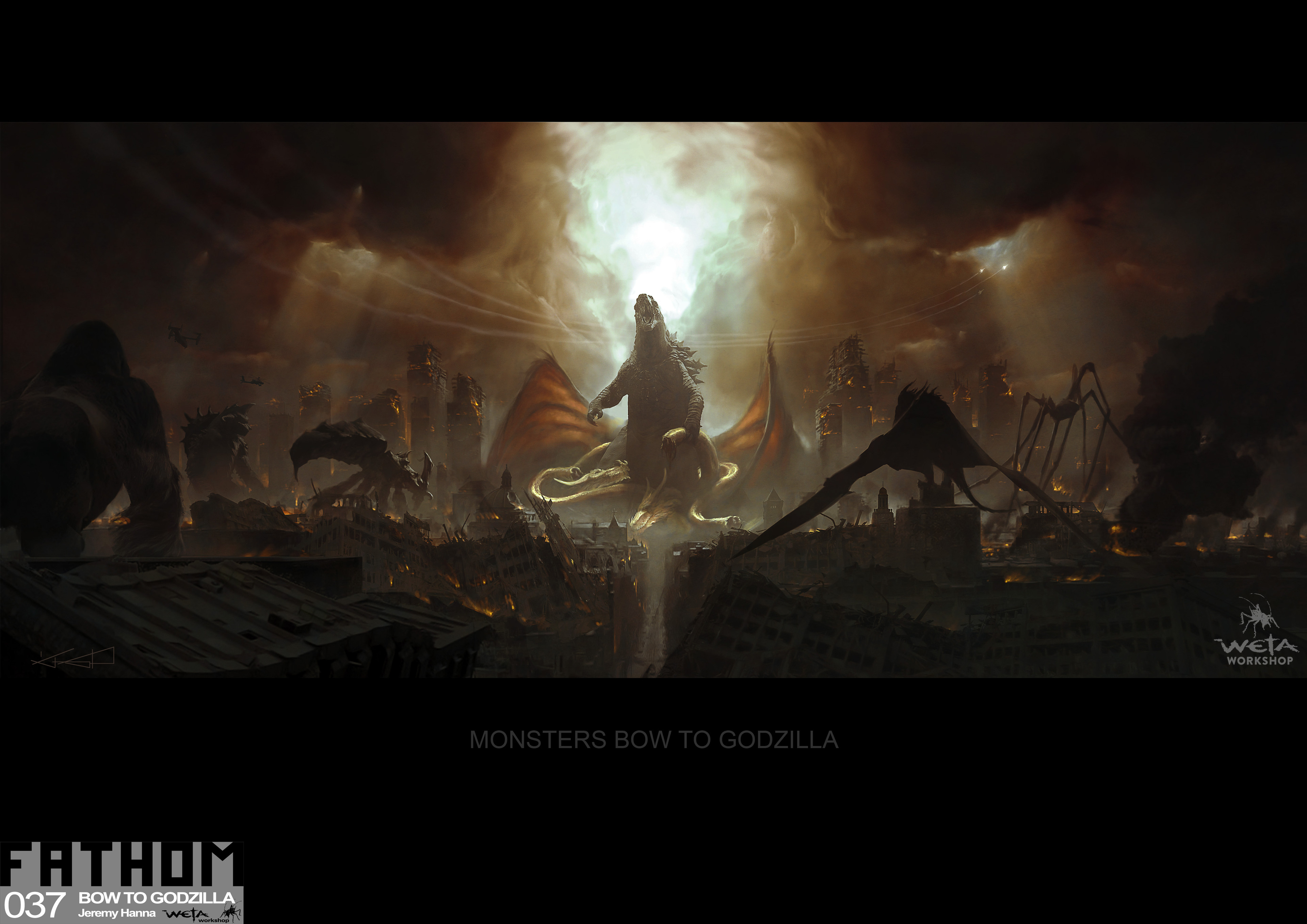 Bow to Godzilla - Artist: Jeremy Hanna
