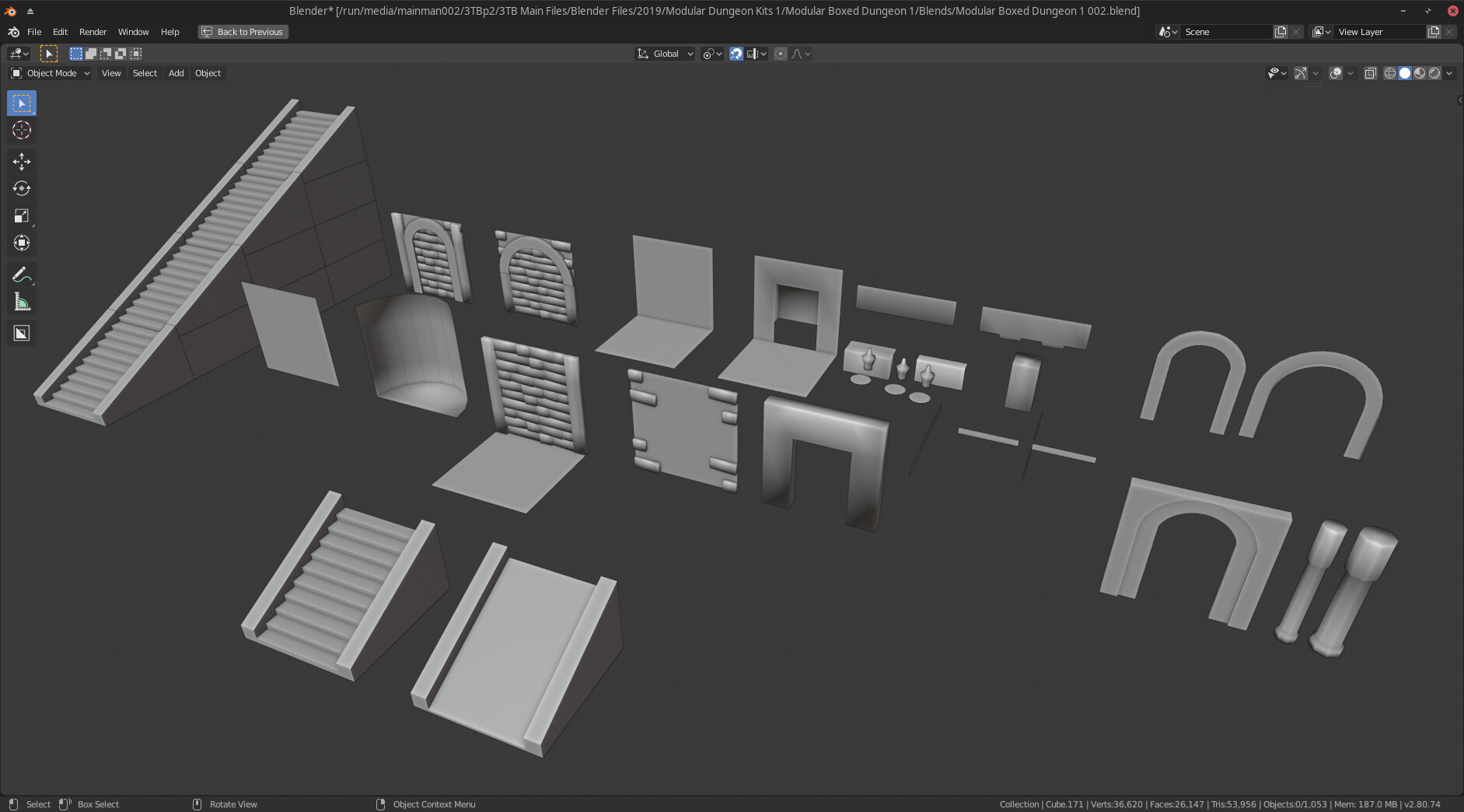 Johnathan Mueller - Modular Dungeon #1 (Blockout Models)