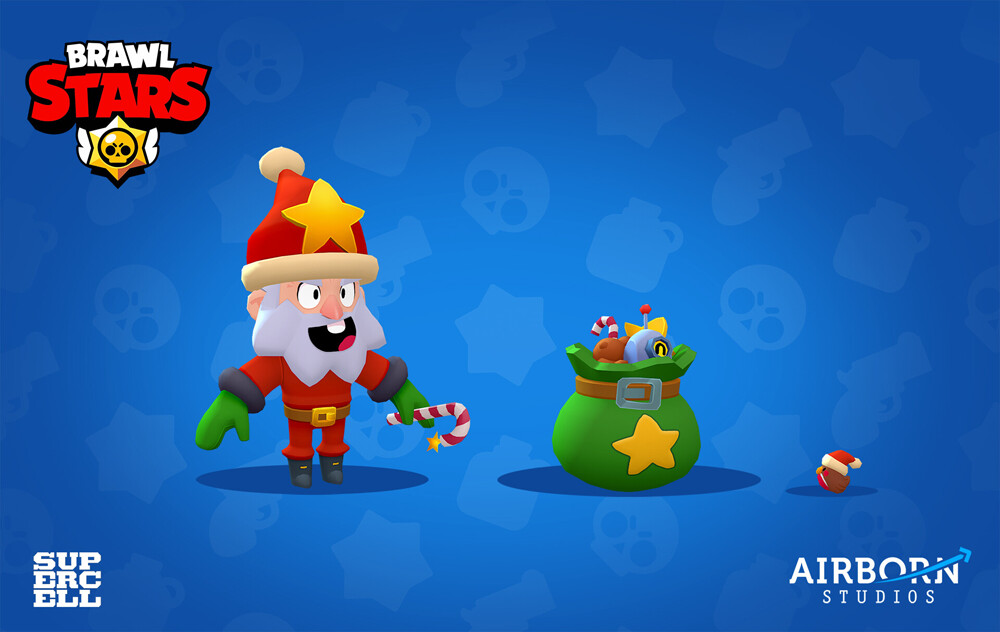 Artstation Brawlstars Santa Mike Guille Garcia