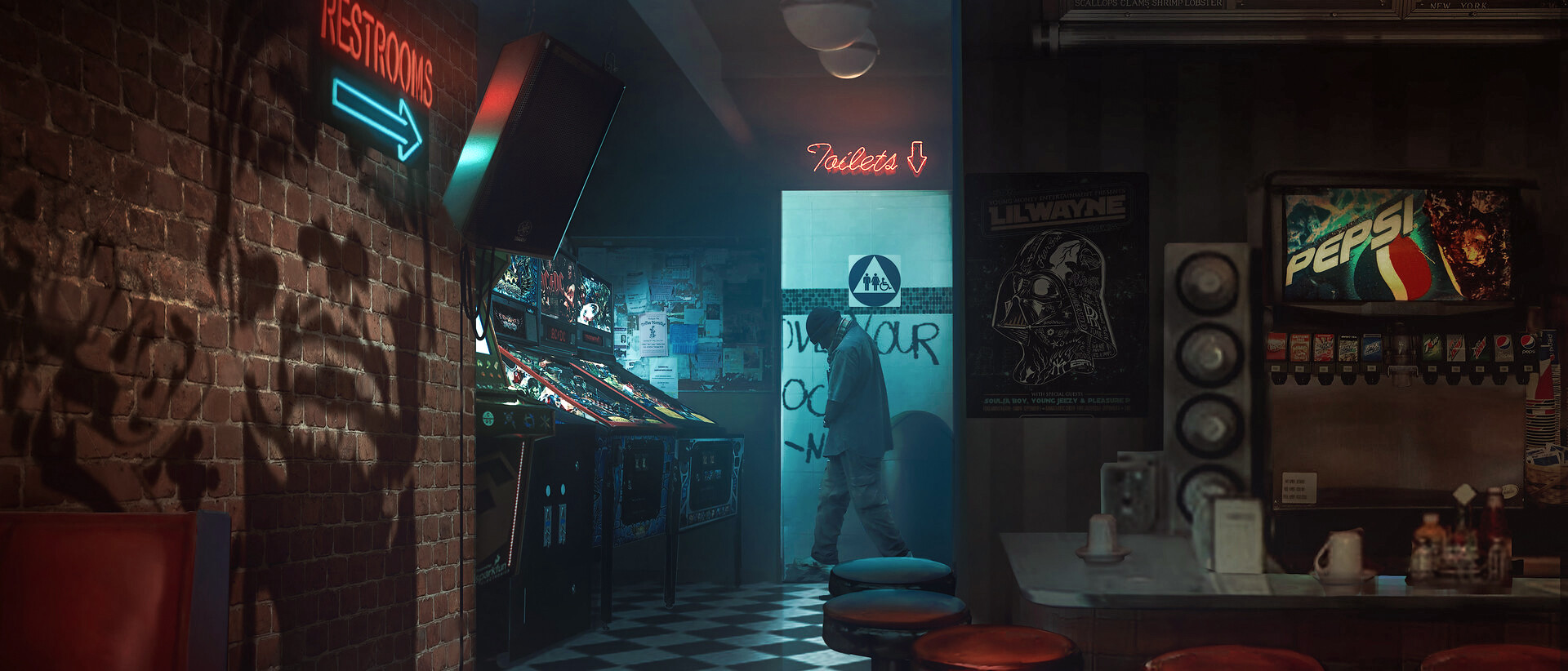 Artstation Vampire The Masquerade Diner Greg Westphal