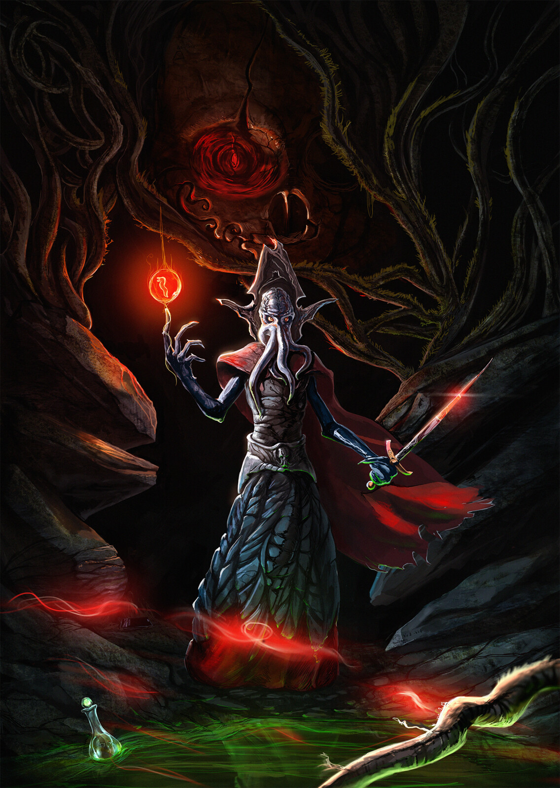 Artstation Mind Flayer Baldur S Gate 3 Fan Art Konstantin Ivanov