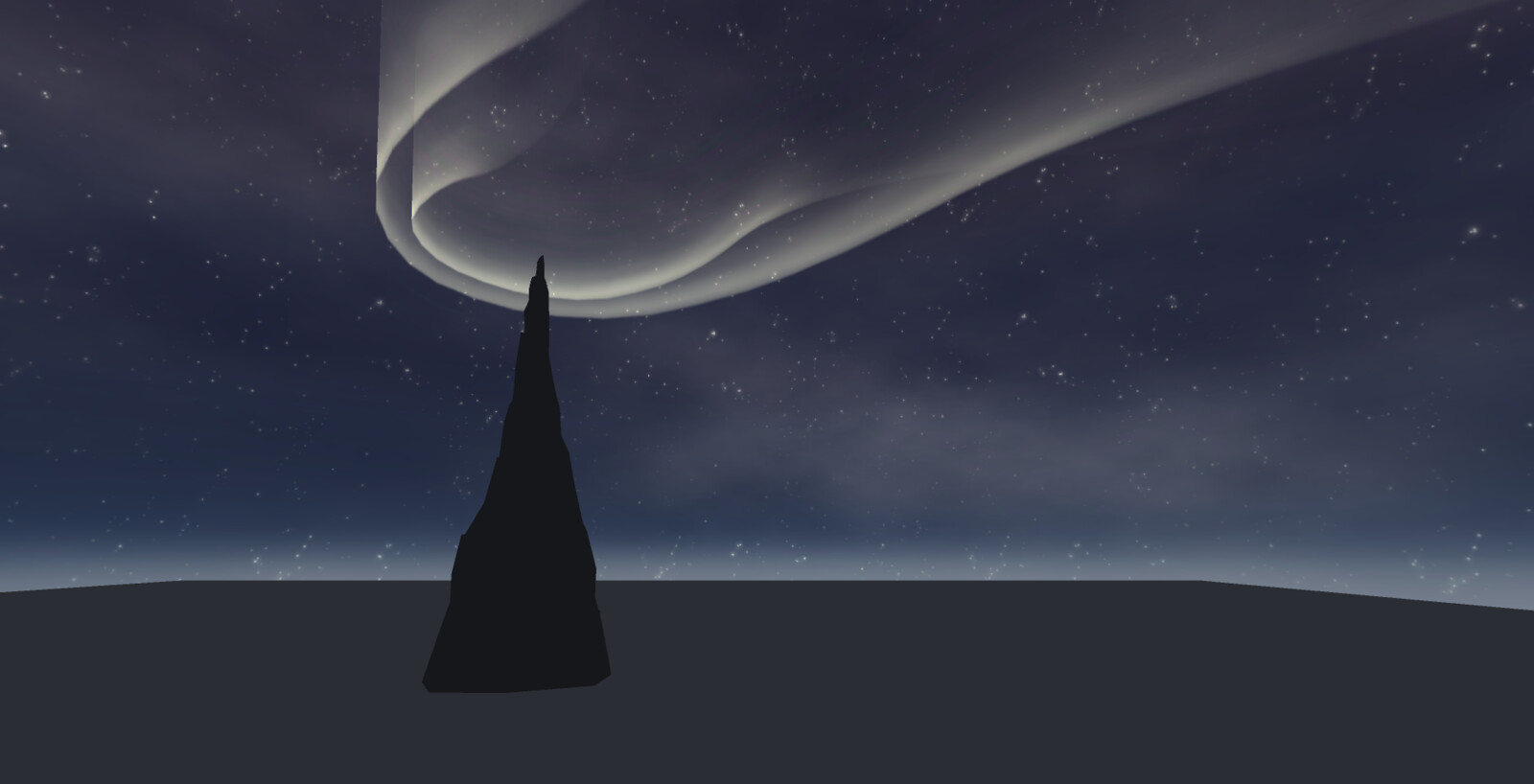 Adding in a very simple version of the aurora.