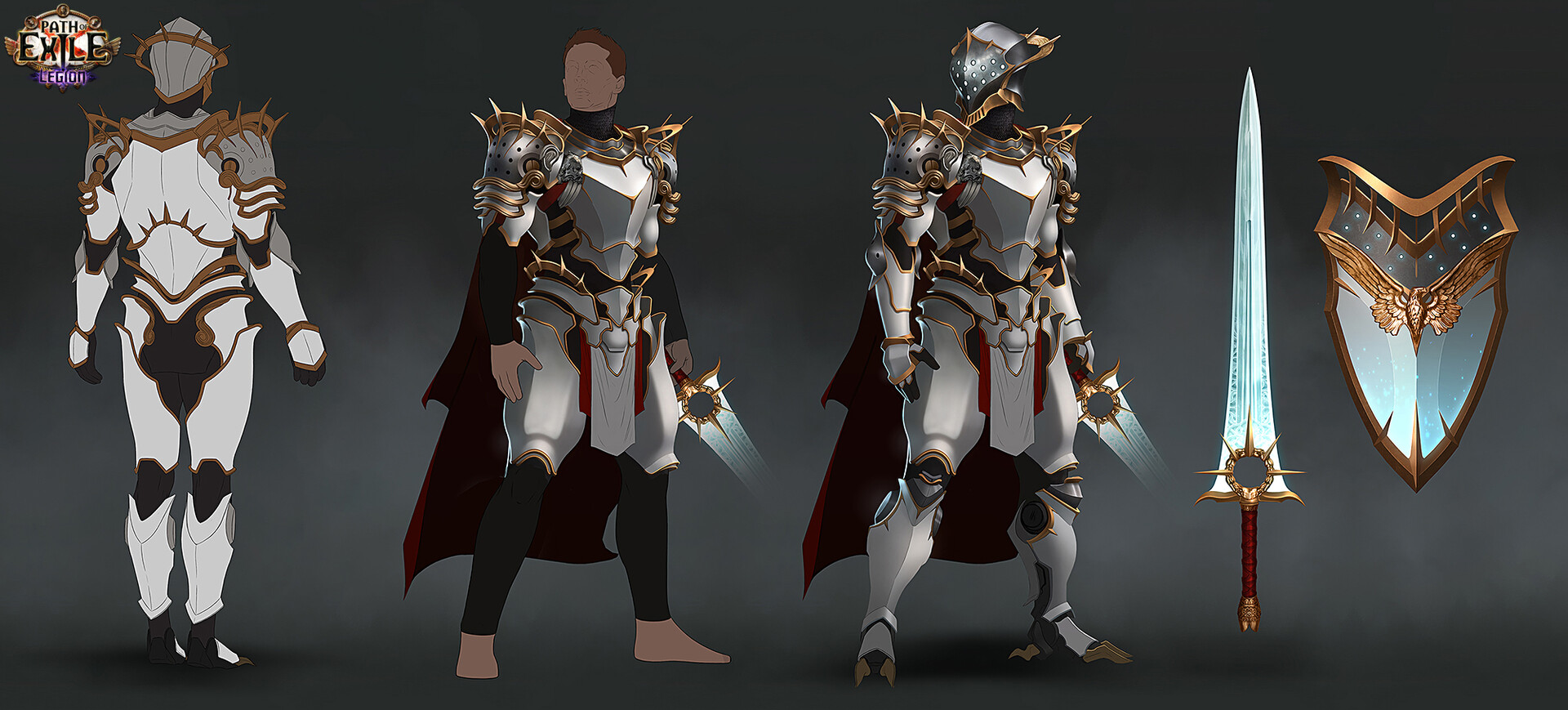 ArtStation Path of Exile Legion Zenith Armour Set