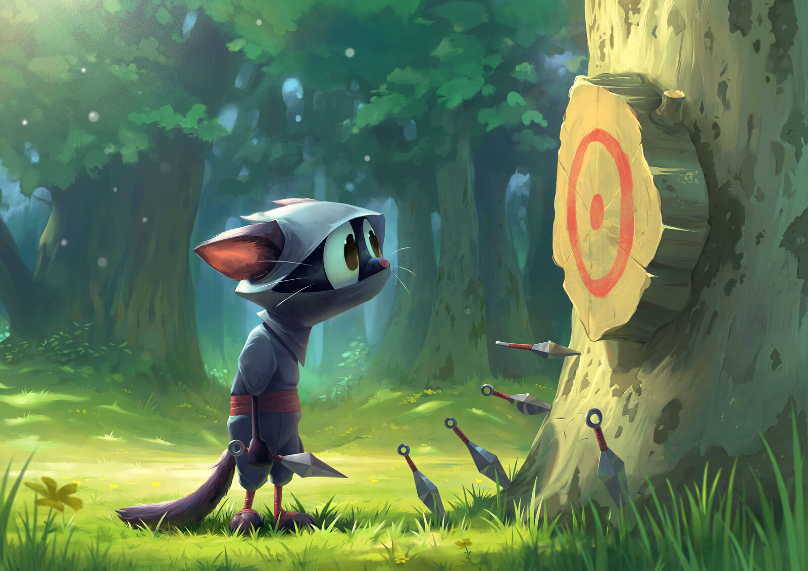 artstation cdc ninja cat thibaud