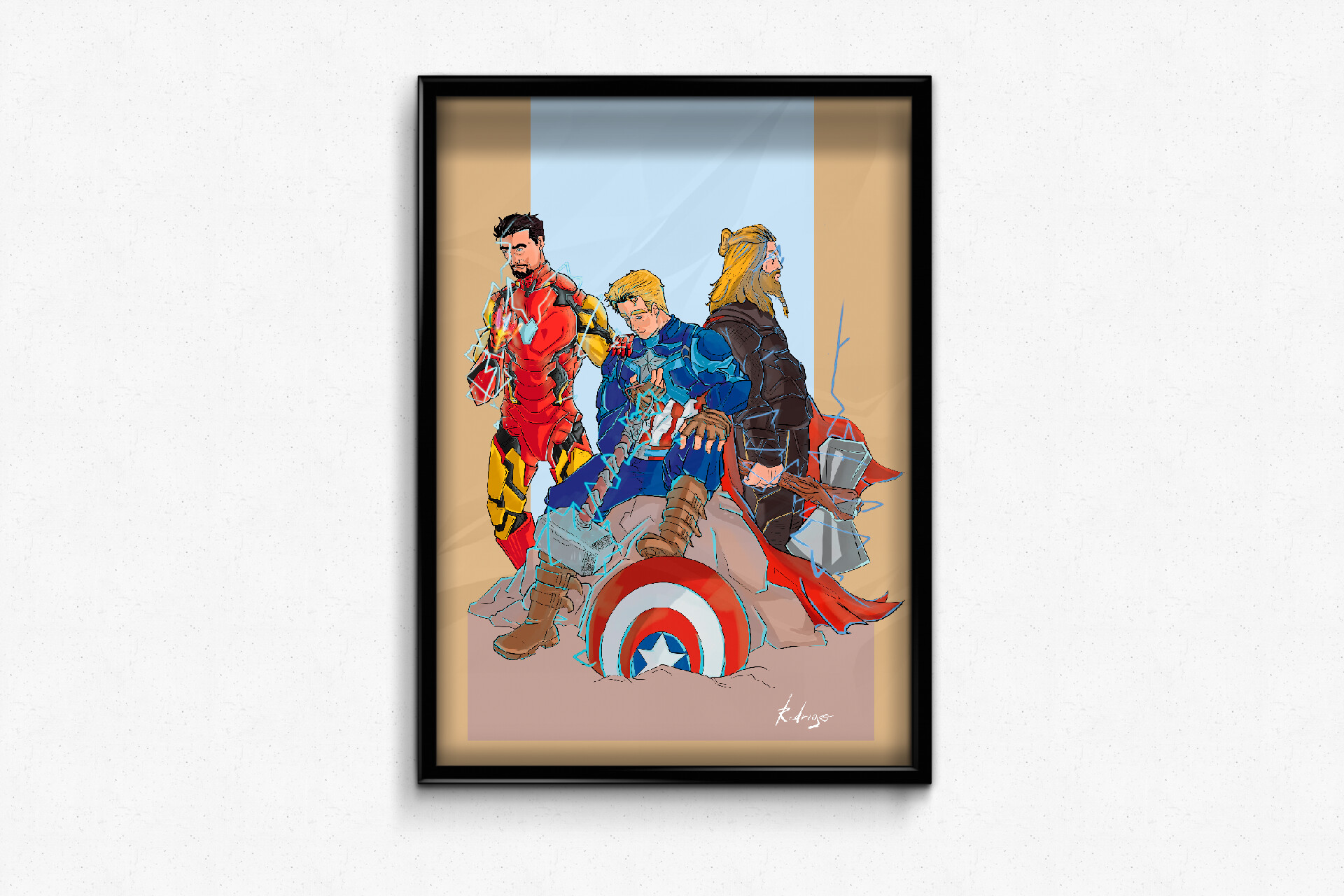 Rodrigo Pereira Vingadores Ultimato Homem De Ferro Capitao America E Thor