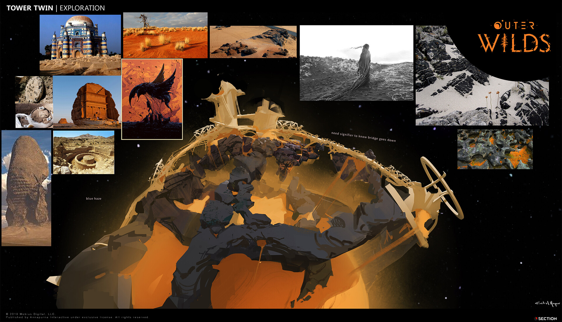 Artstation Outer Wilds Planet Tower Twin Saiful Haque