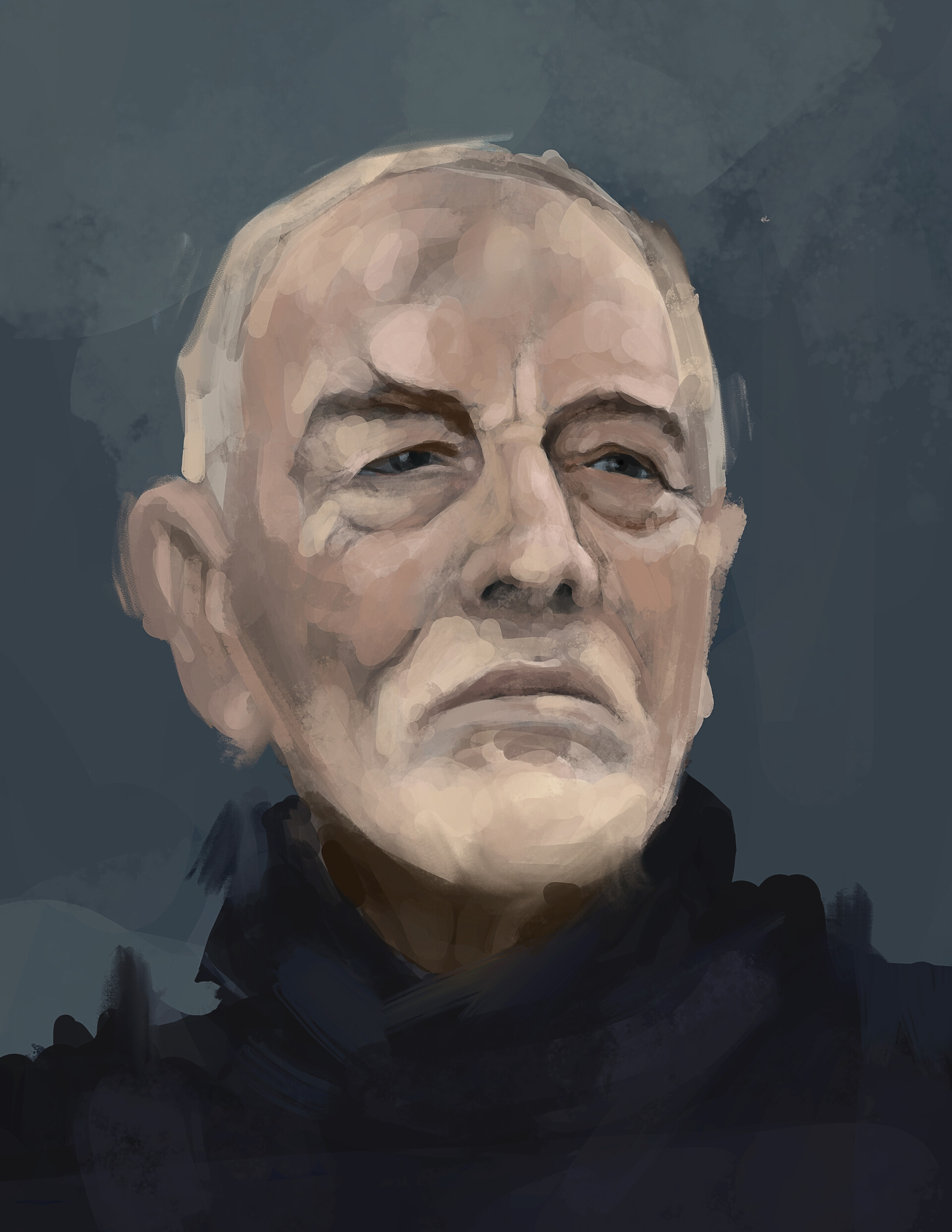 Artstation Digital Painting Practice Three Eyed Raven From Got John Truong