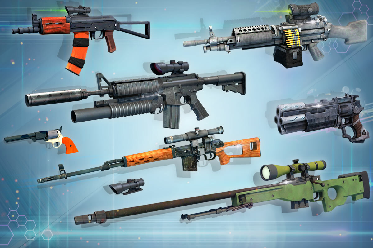 ArtStation Weapons Render GUN 3D