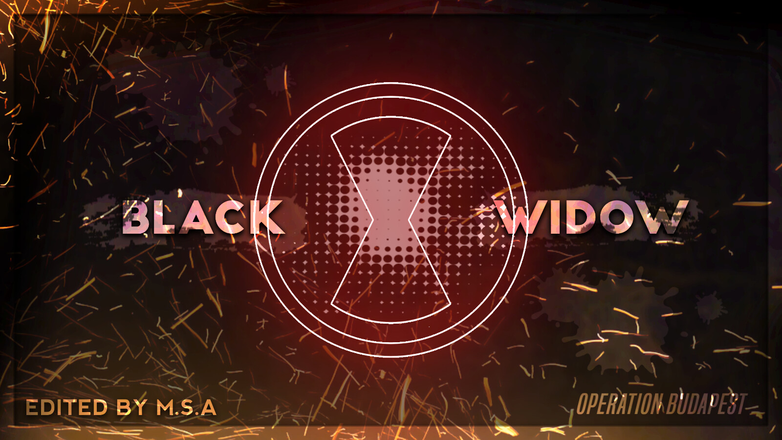 Artstation Black Widow Poster Logo Design M Saqib Ansari