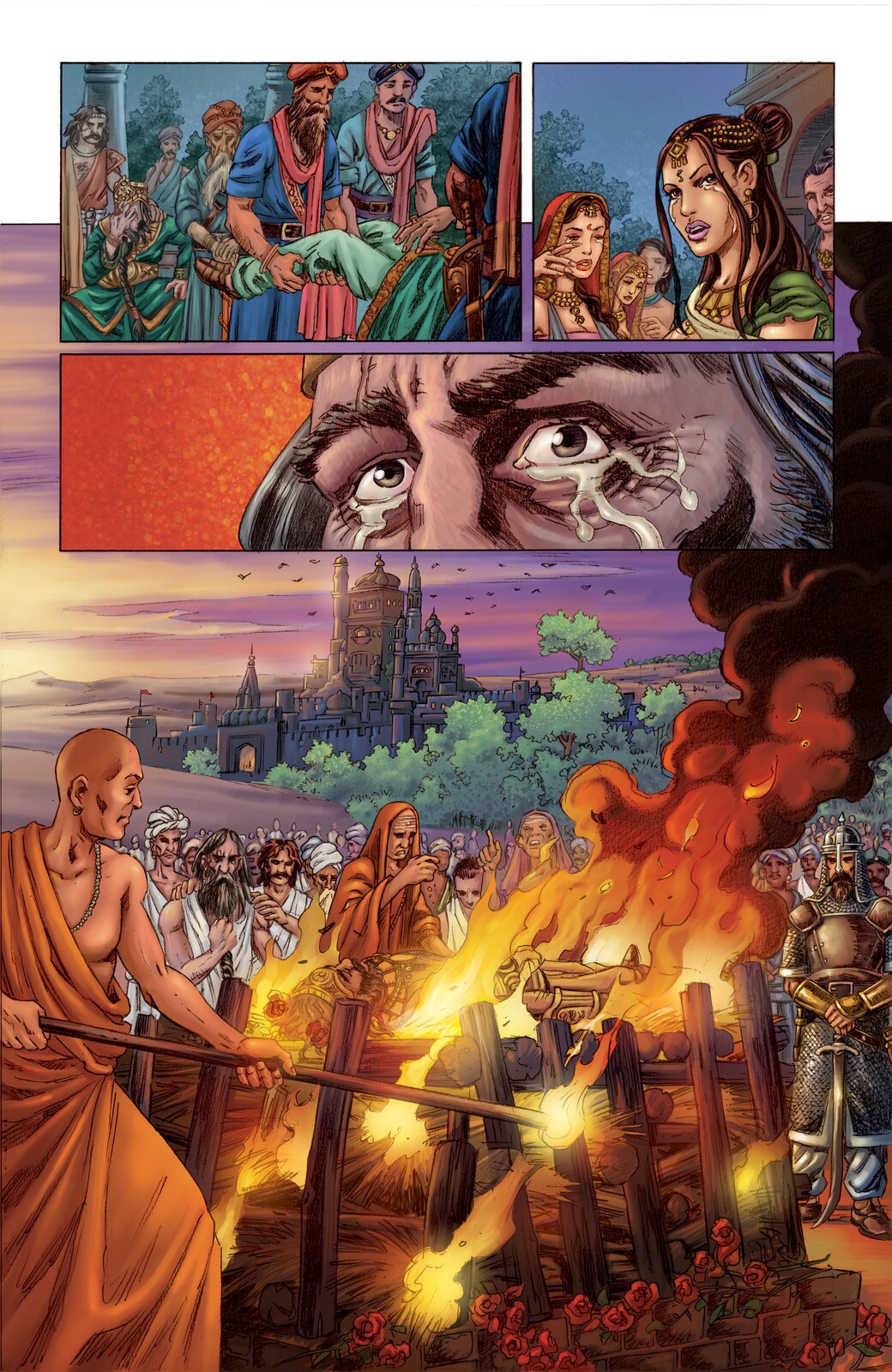 Scions of the Cursed King
Page 6, color by Santosh Pillewar