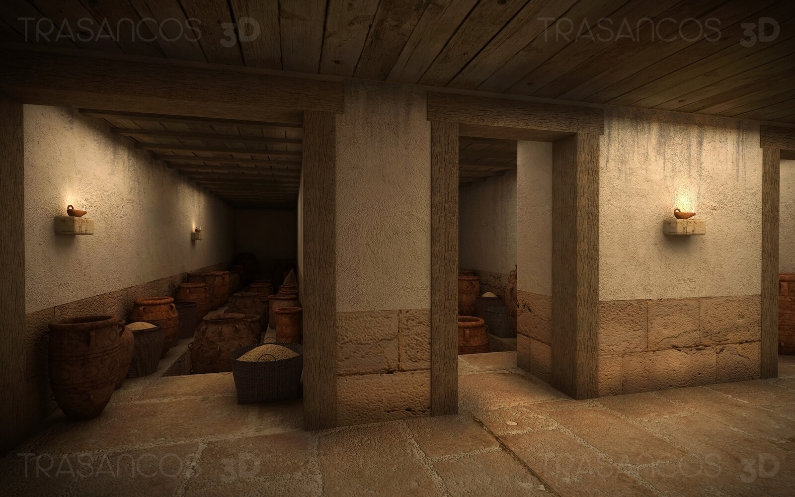 Interior of the storage rooms in the Palace of Cnossos.
Modeled in collaboration with:
- Diego Blanco