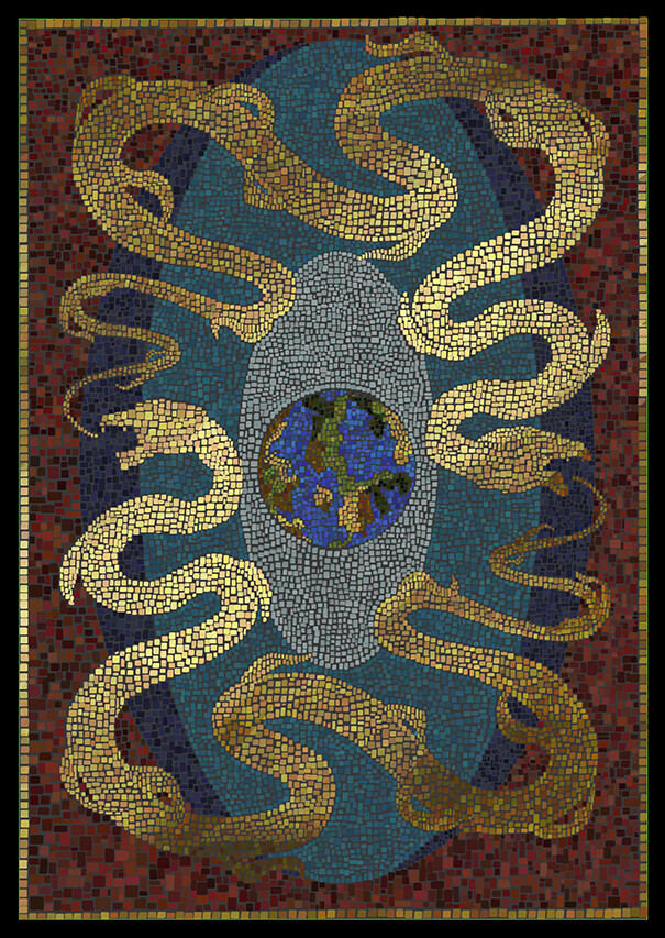 Floor mosaic design
