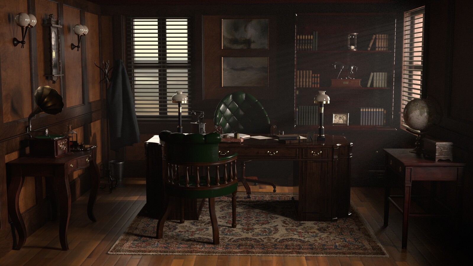 Cristian Barqueros Galea - Office inspired by Peaky Blinders