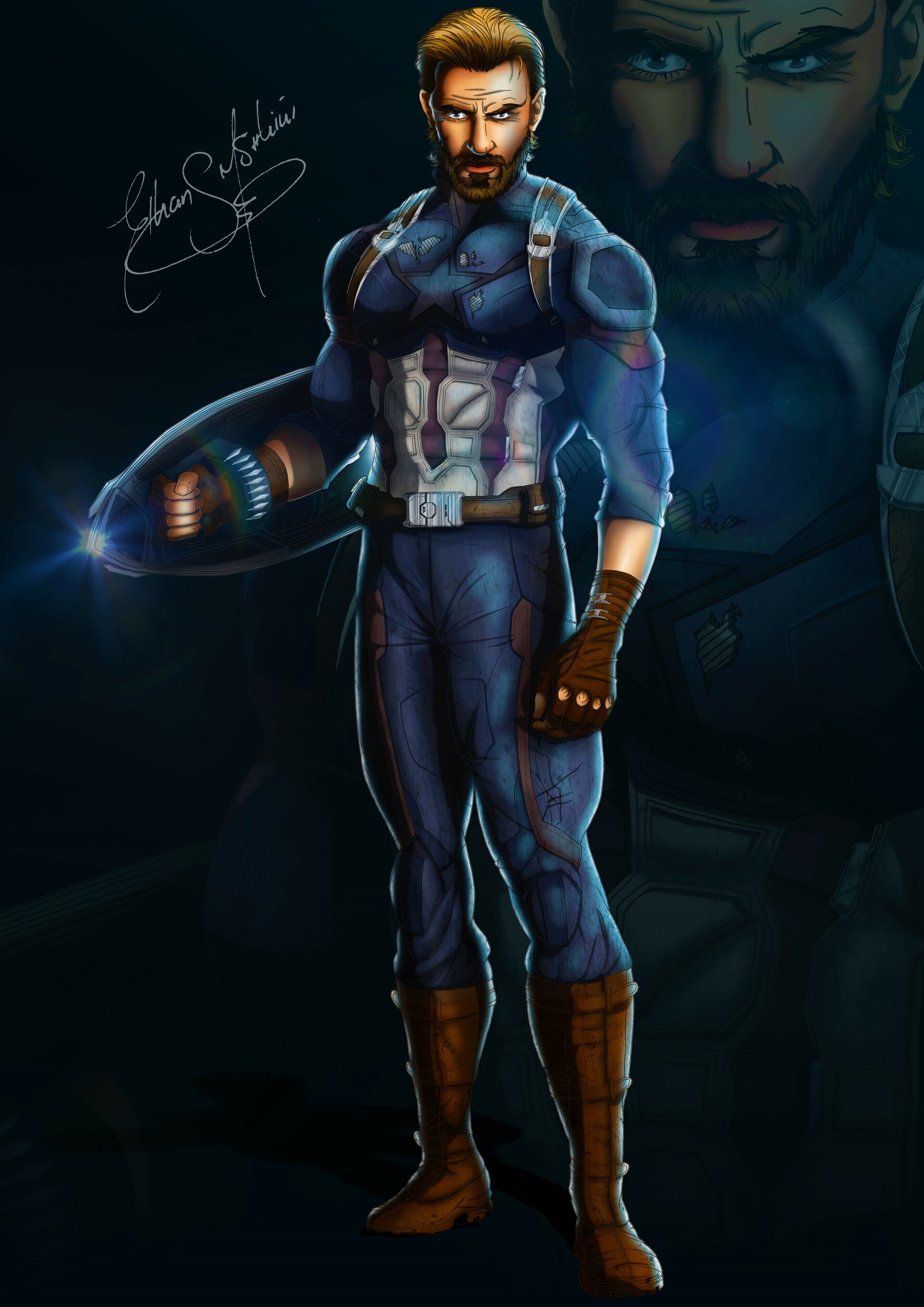 ArtStation - Infinity War: Captain America