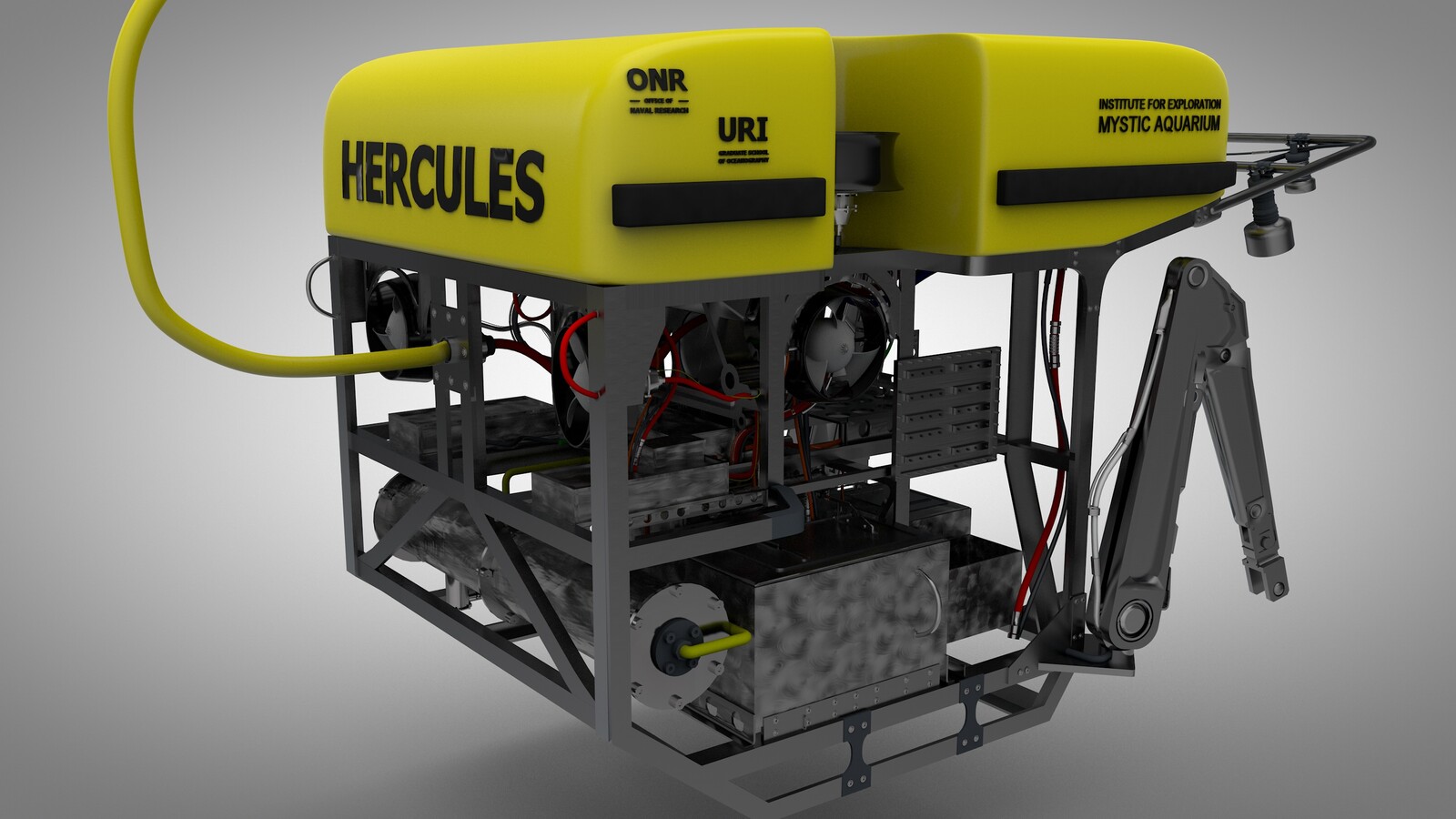 This is HERCULES a ROV that was used during a diving mission in 2010.