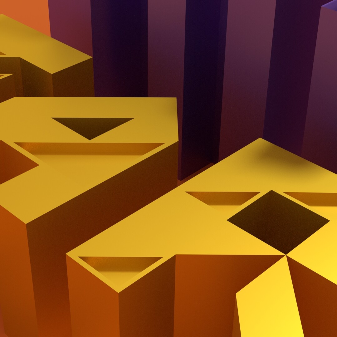 ArtStation - Far Far Away - Tangram Letters