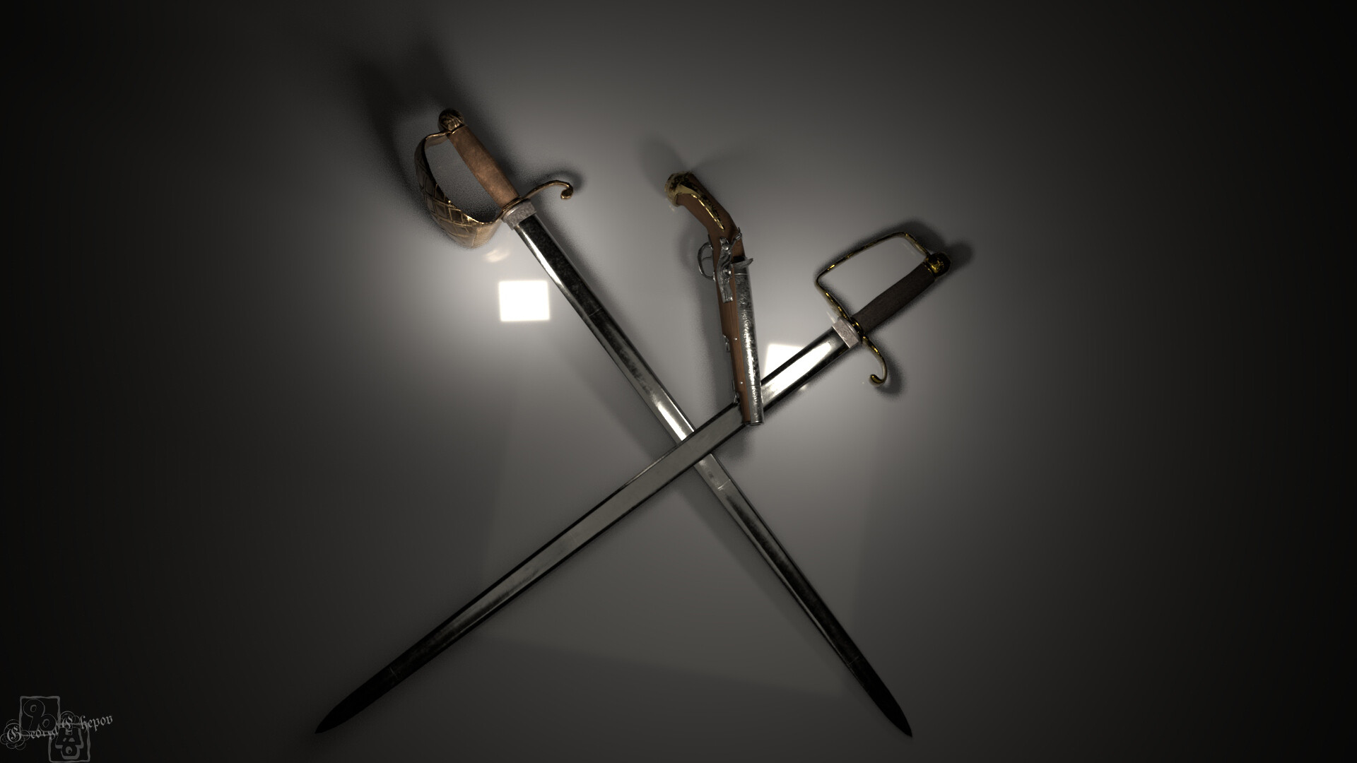 Georgi Chepov 18th Century Cutlass Swords