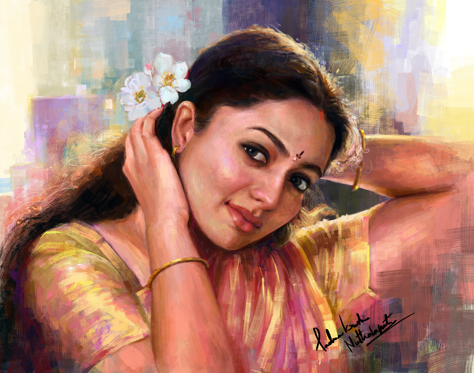 Artstation Indian Actress Padmakrishna Nuthalapati