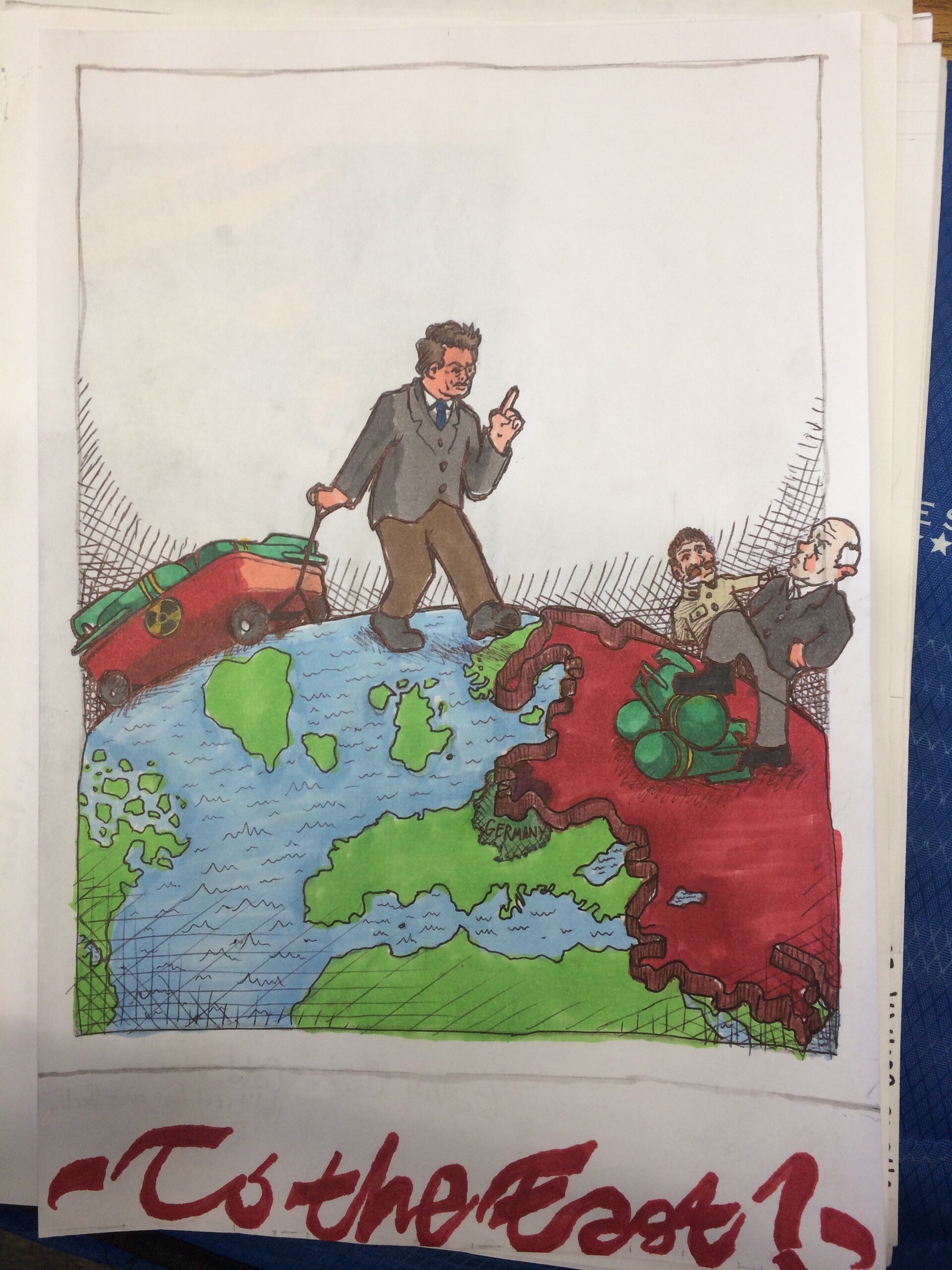 Gavin Clark Cold War Political Cartoon