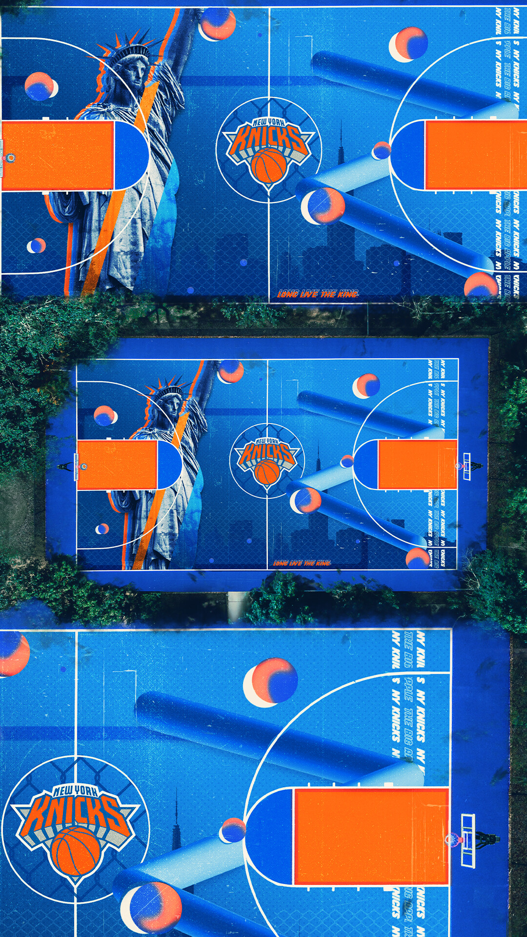 Terry Soleilhac New York Knicks Basketball Court