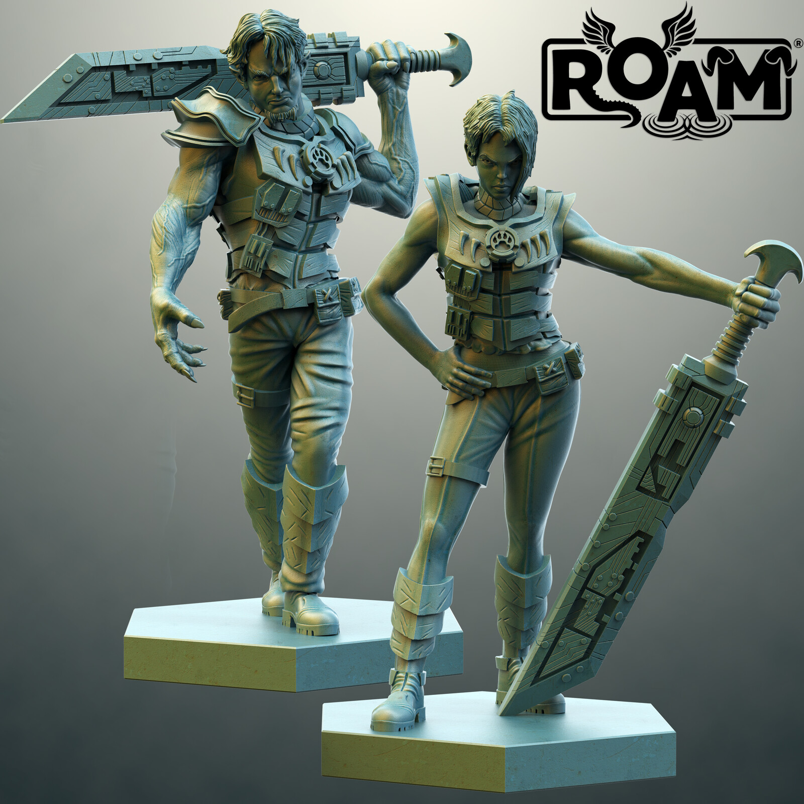 ROAM boardgame miniatures - Nerv Trator