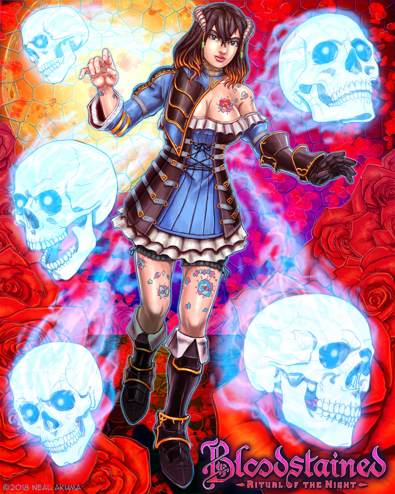 Artstation Bloodstained Ritual Of The Night Neal Akuma