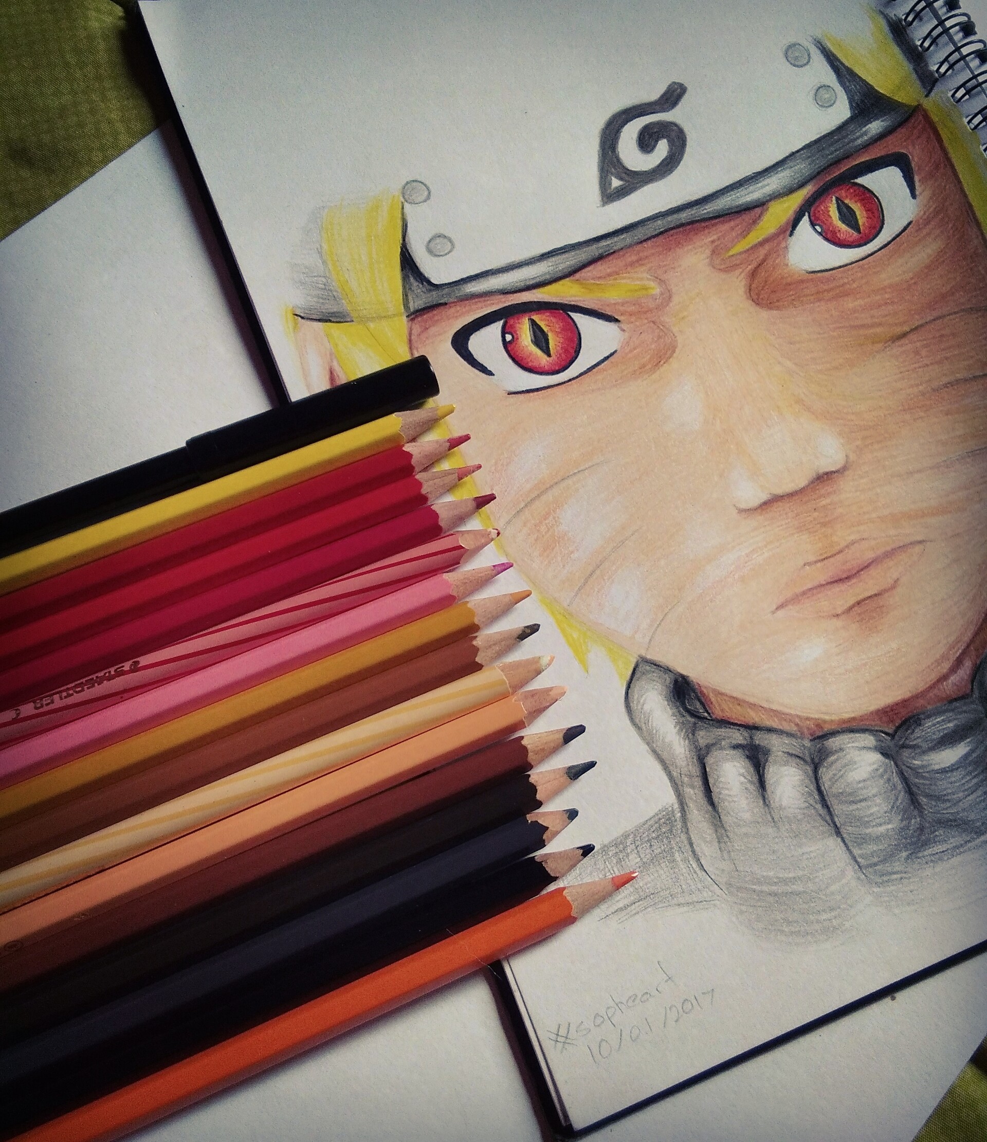Naruto Uzumaki pencil sketch (HB,2B) : r/Naruto