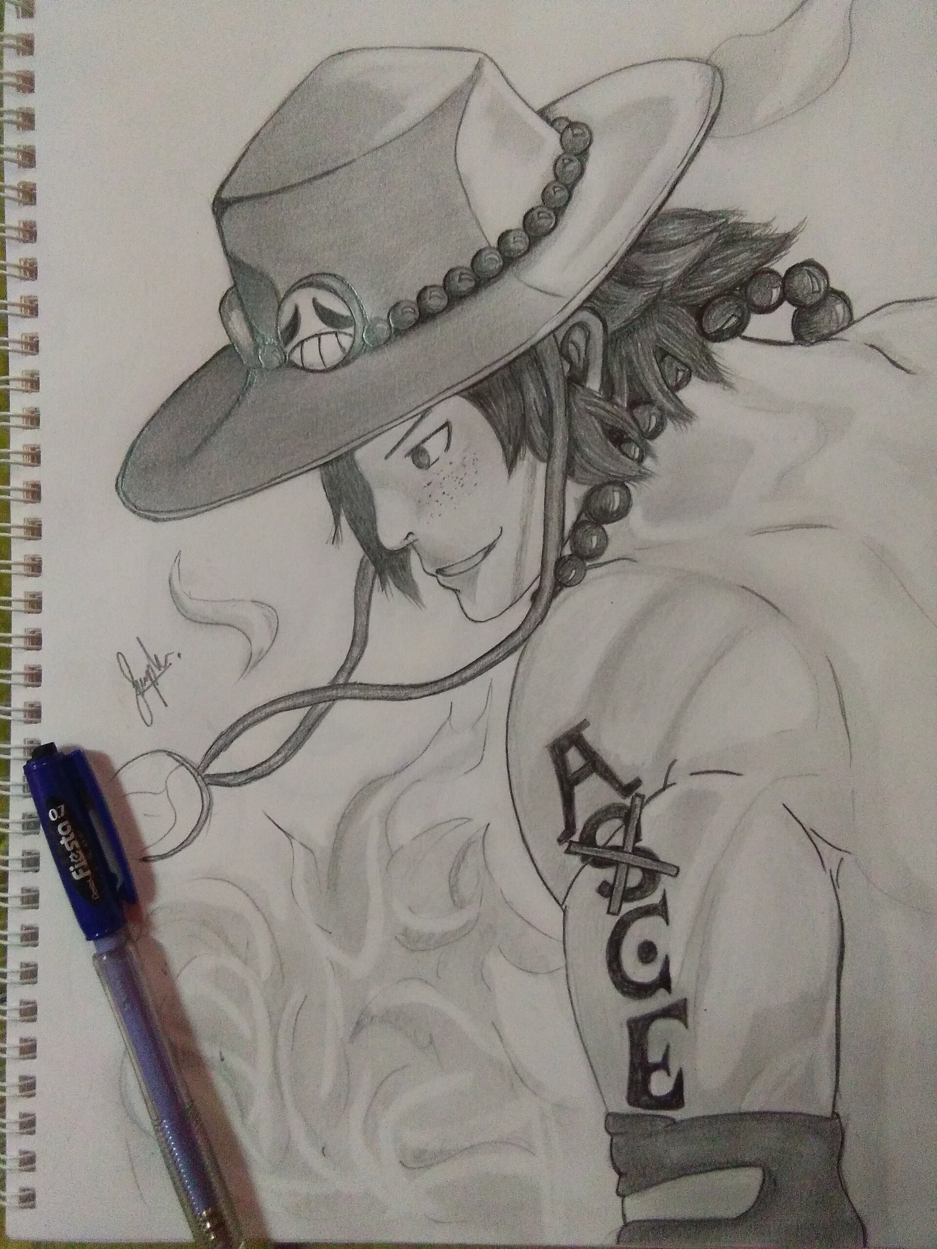 Artstation Portgas D Ace From Onepiece Sophi Sophea