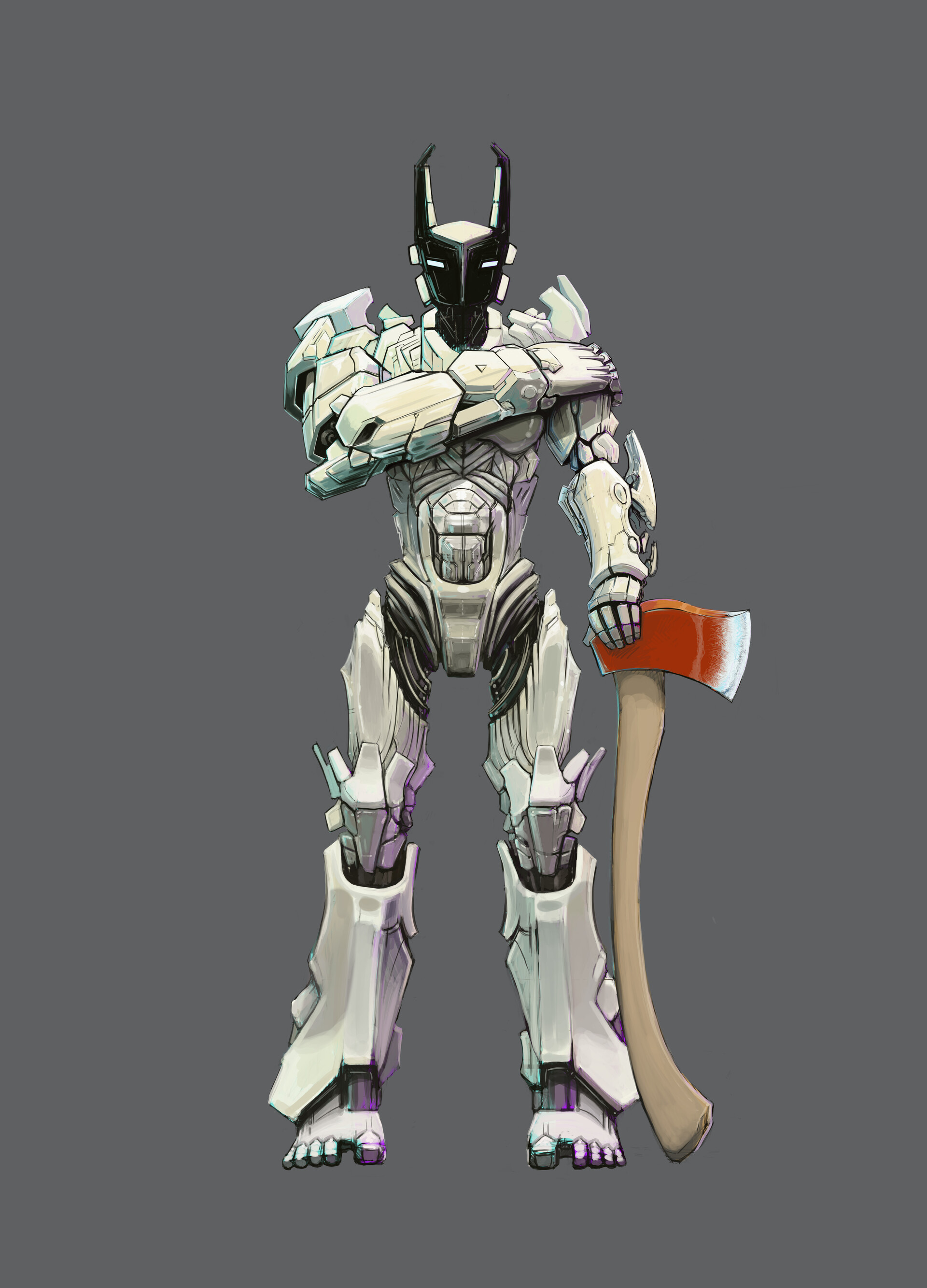 ArtStation - mech axeman