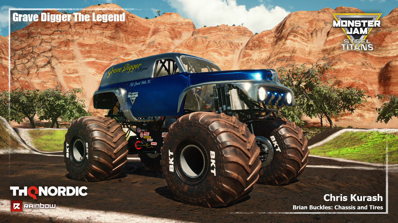Chris Kurash Monster Jam Steel Titans Grave Digger The Legend