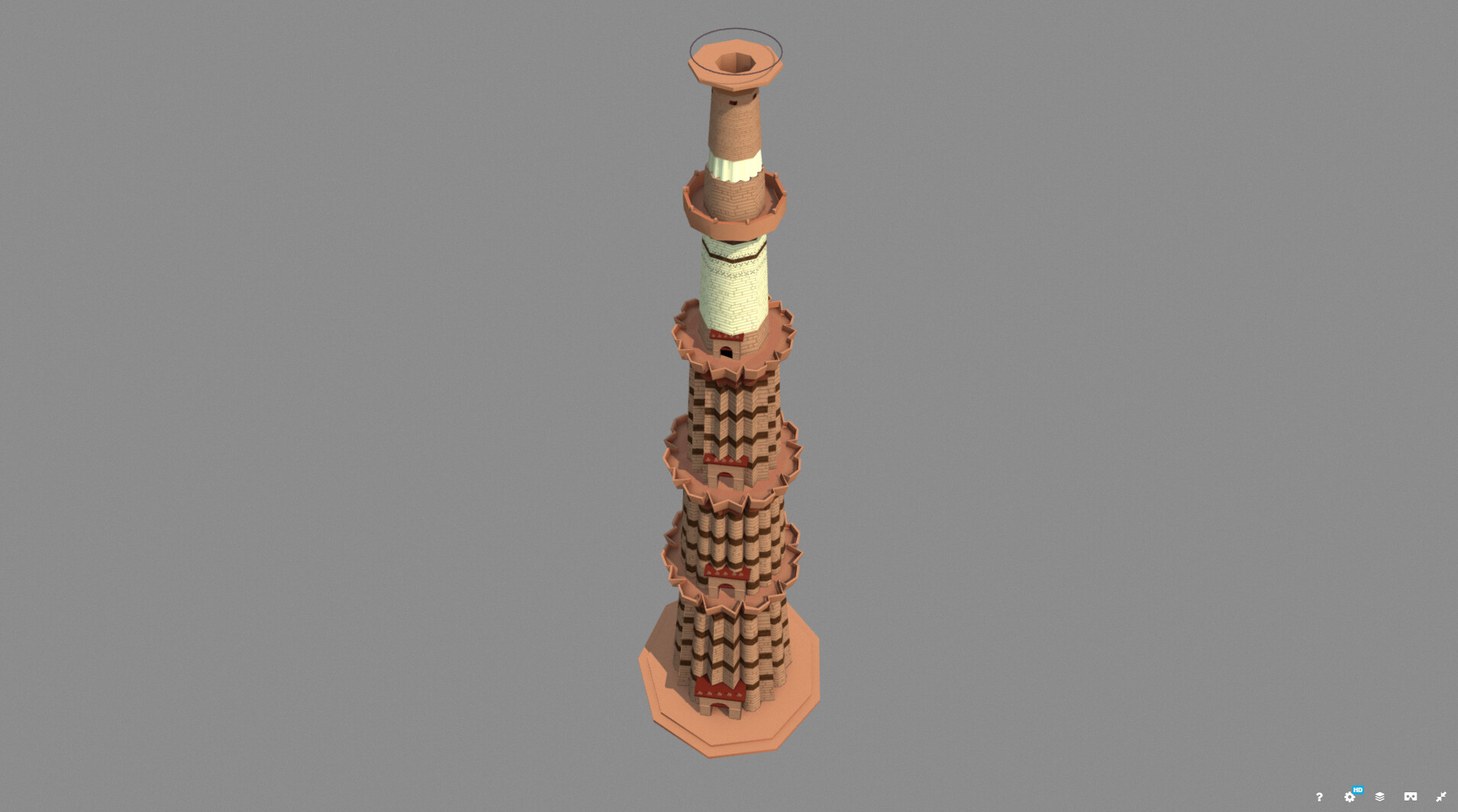 Artstation Qutub Minar Pradeep Thapliyal