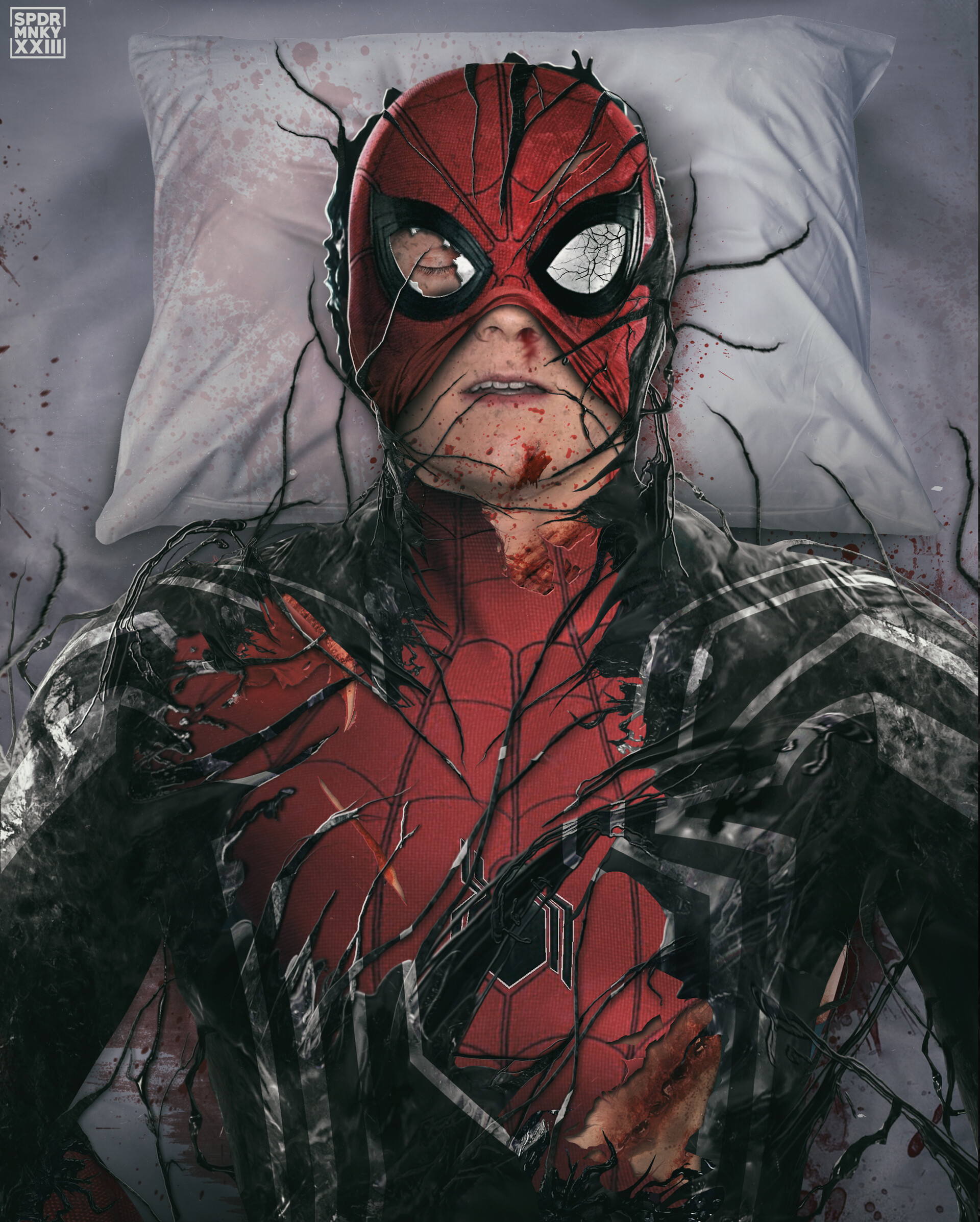 Паук без маски. Человек-паук симбиот том Холанд. Spdrmnkyxxiii человек паук. Питер Марвел. Эндрю Гарфилд человек паук симбиот.